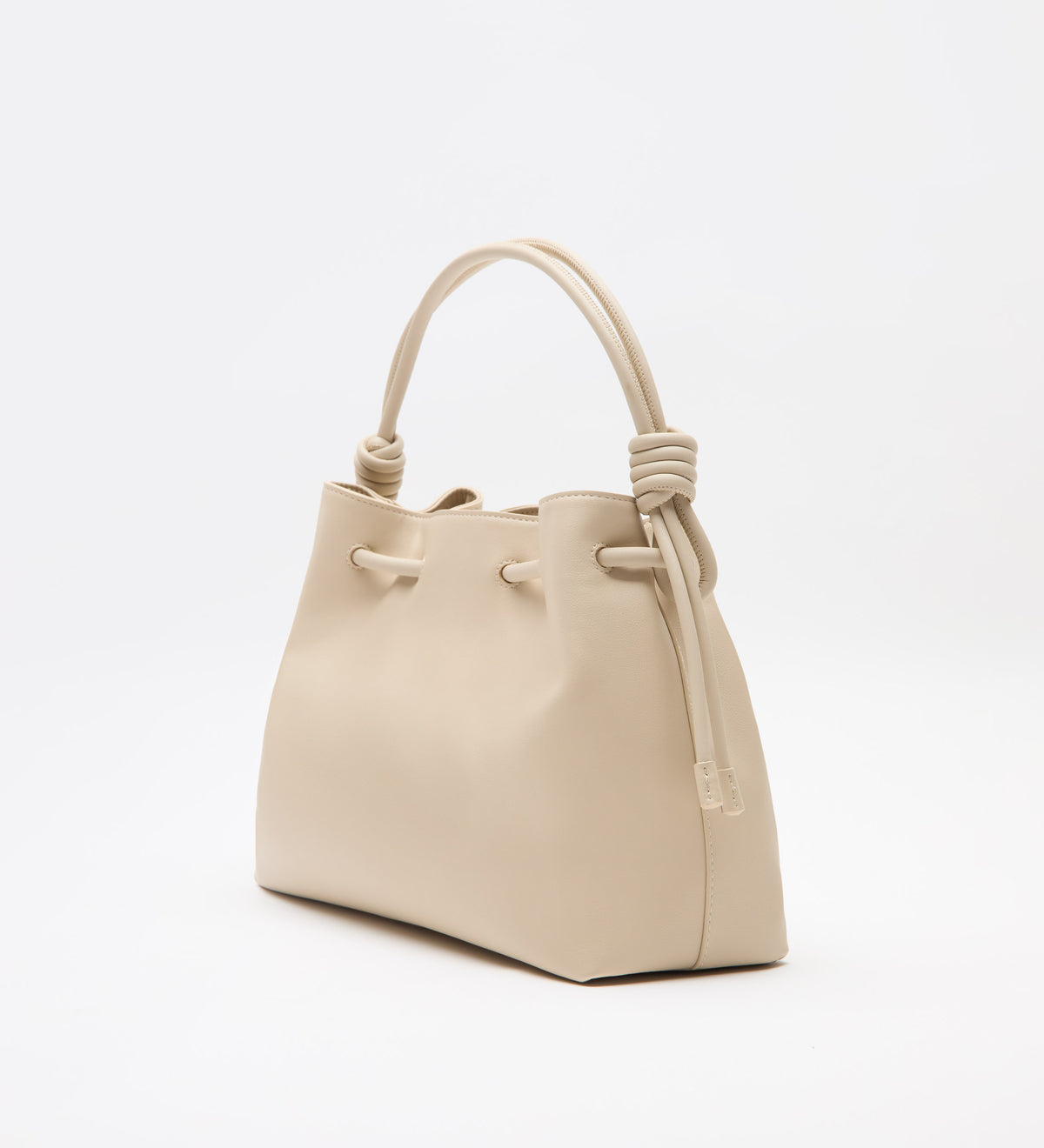 Leather bucket bag