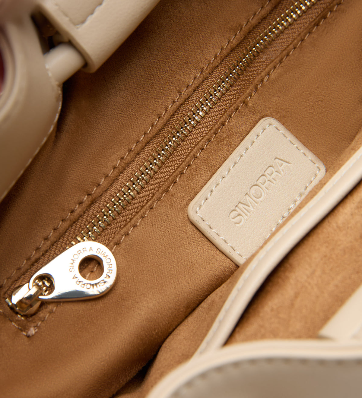 Leather bucket bag