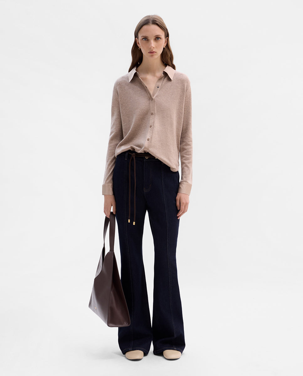 Chemise en tricot combiné