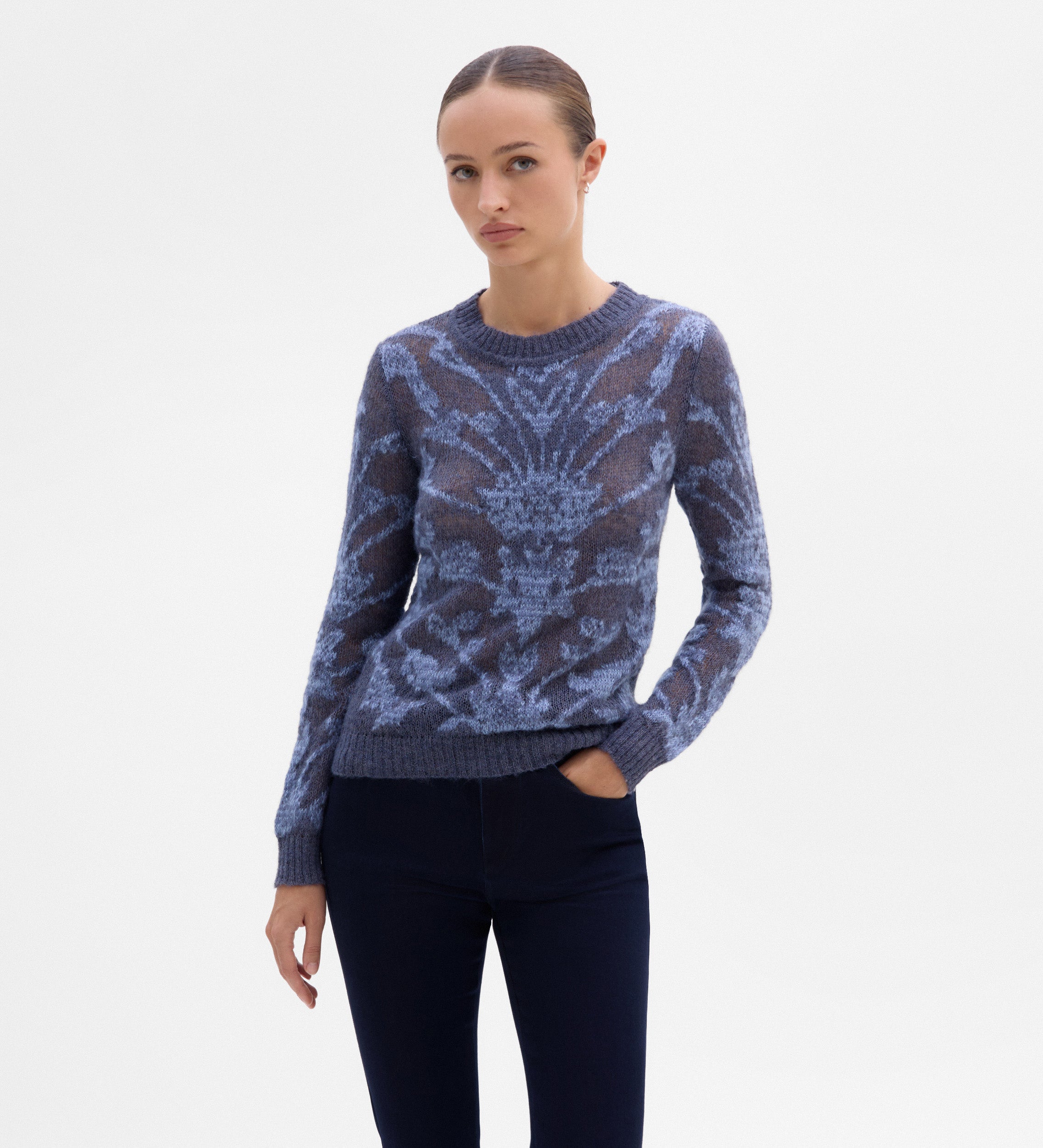 Jersey punto jacquard