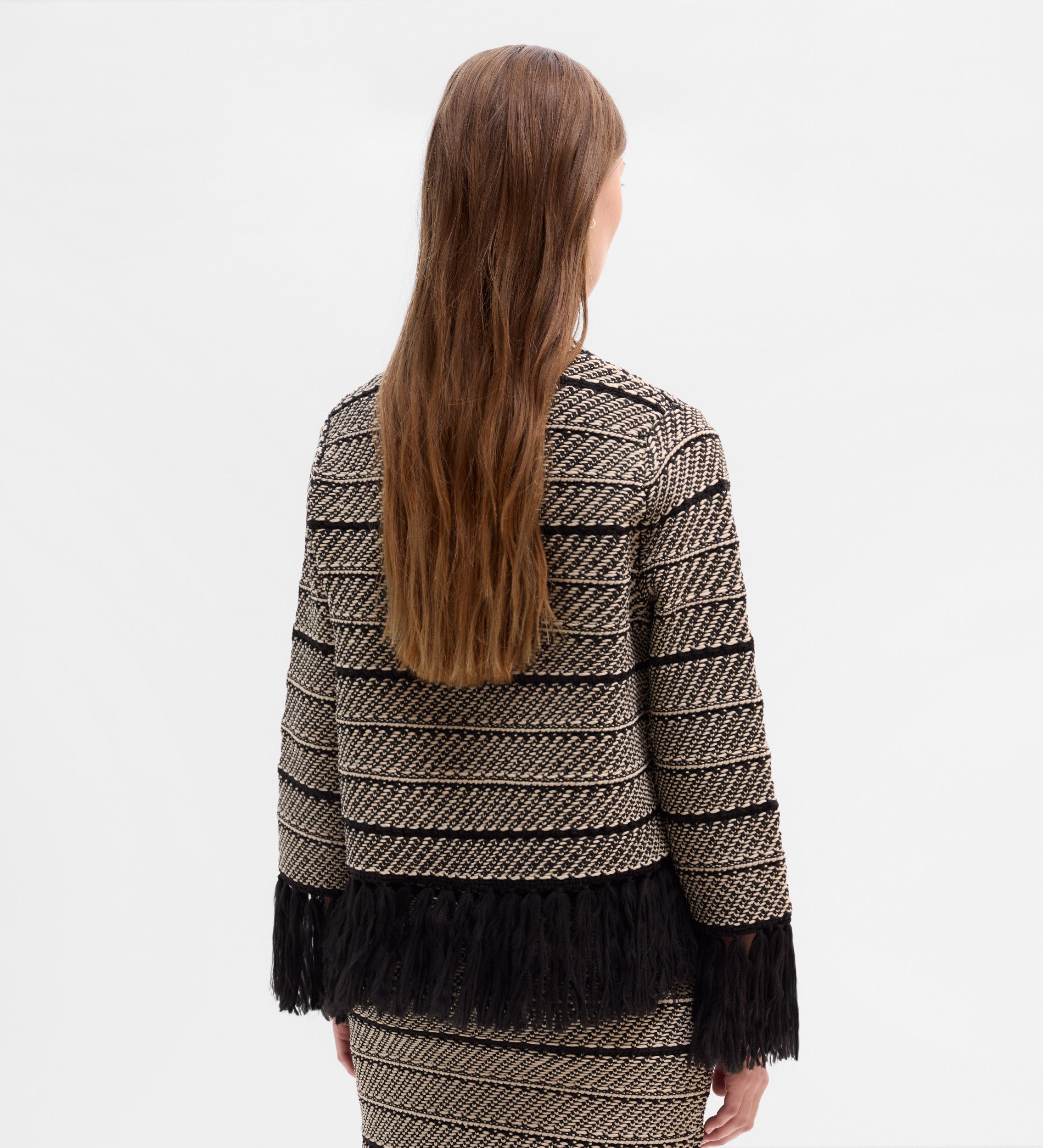 Jacquard knit sweater