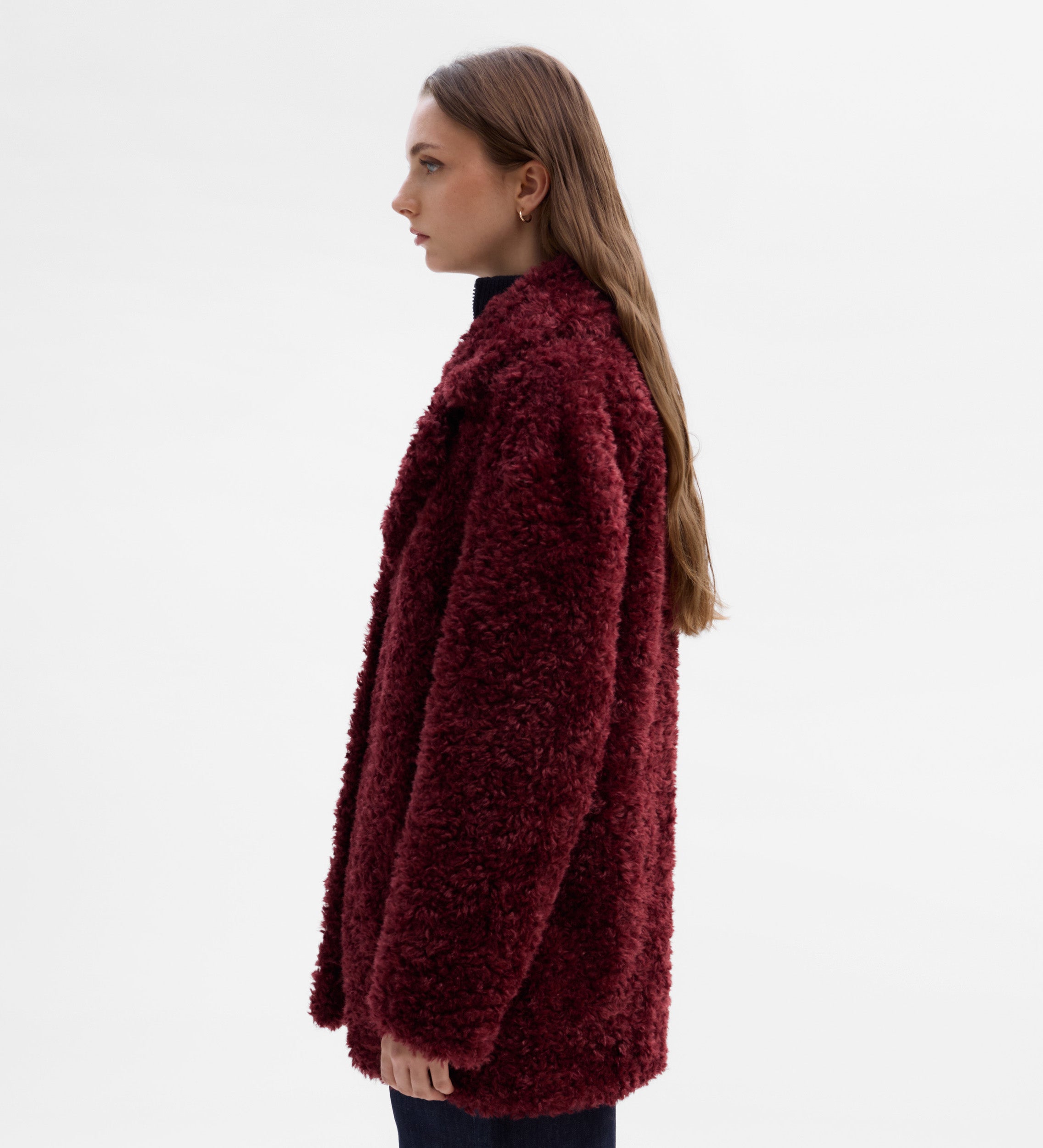 Chaquetón efecto pelo