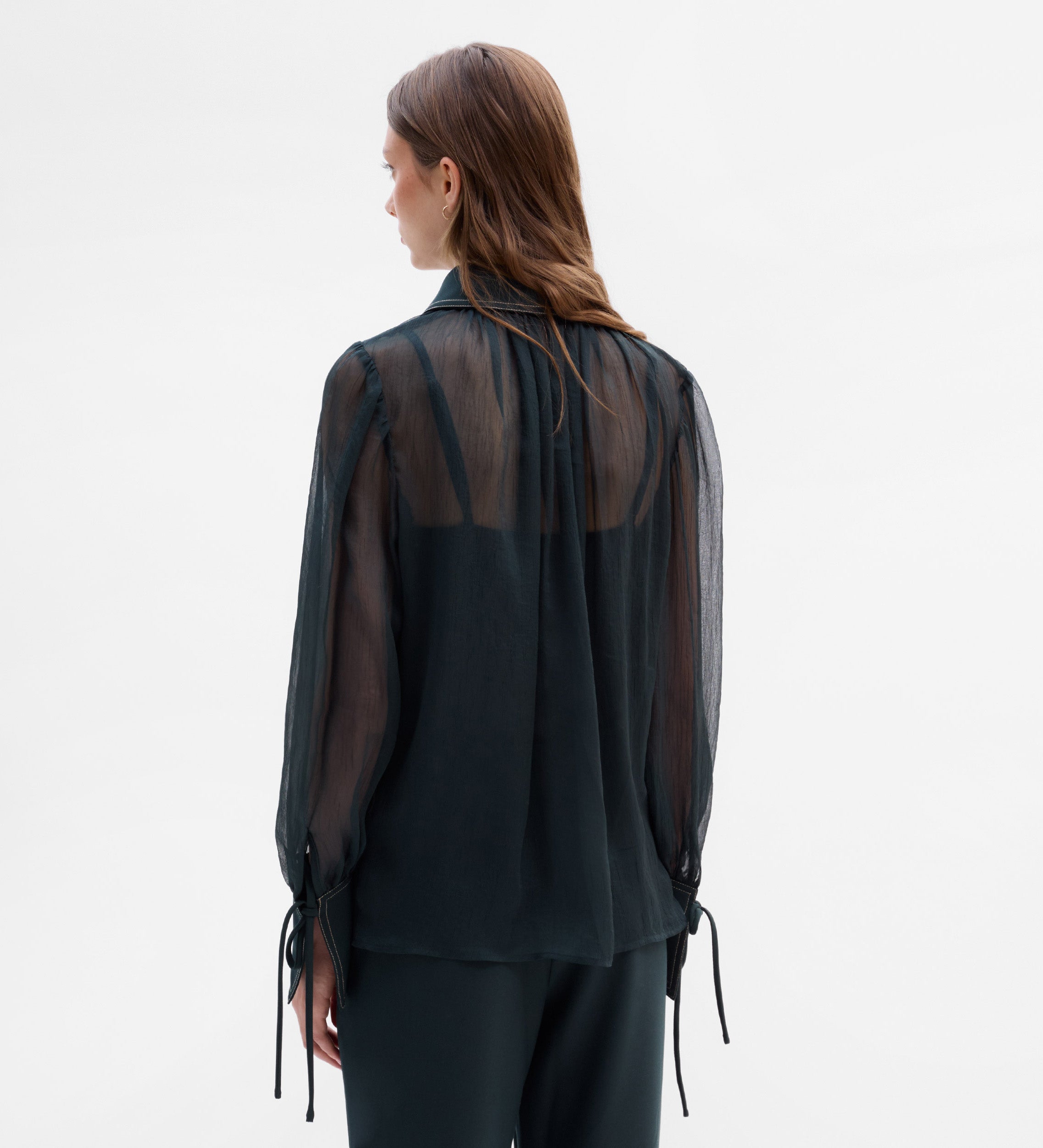 Blusa gasa combinada