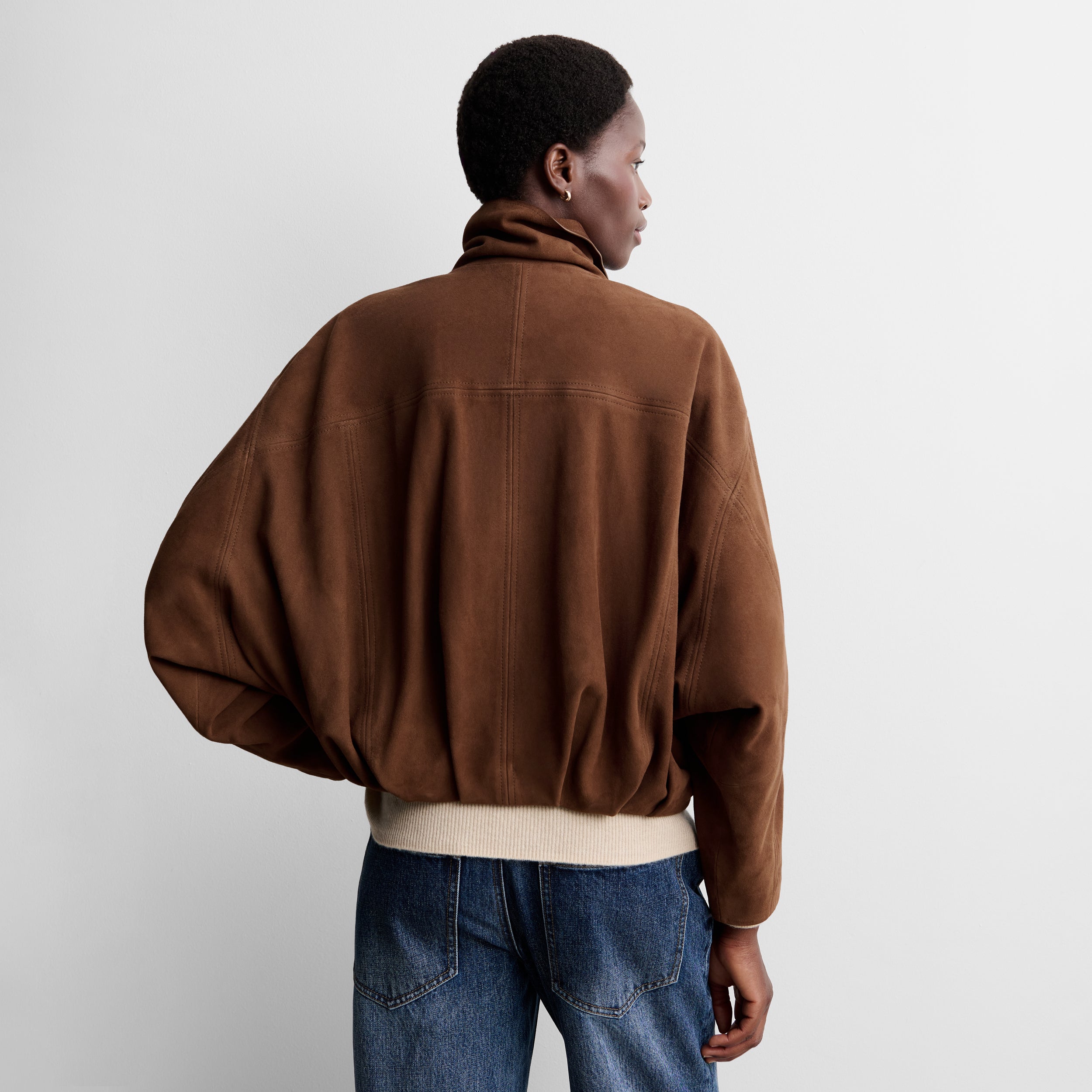 Veste bomber en daim