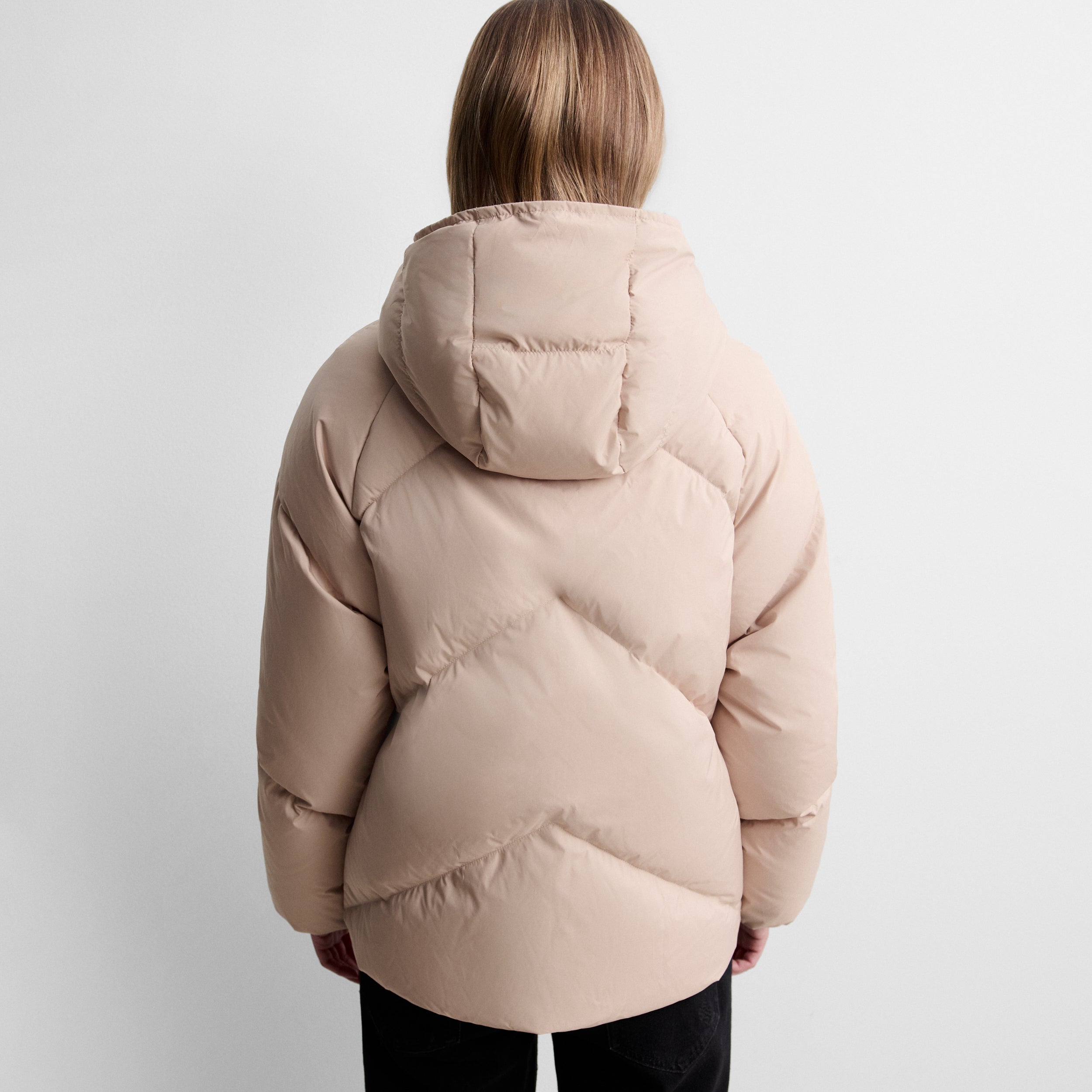 Short quilted puffer jacket