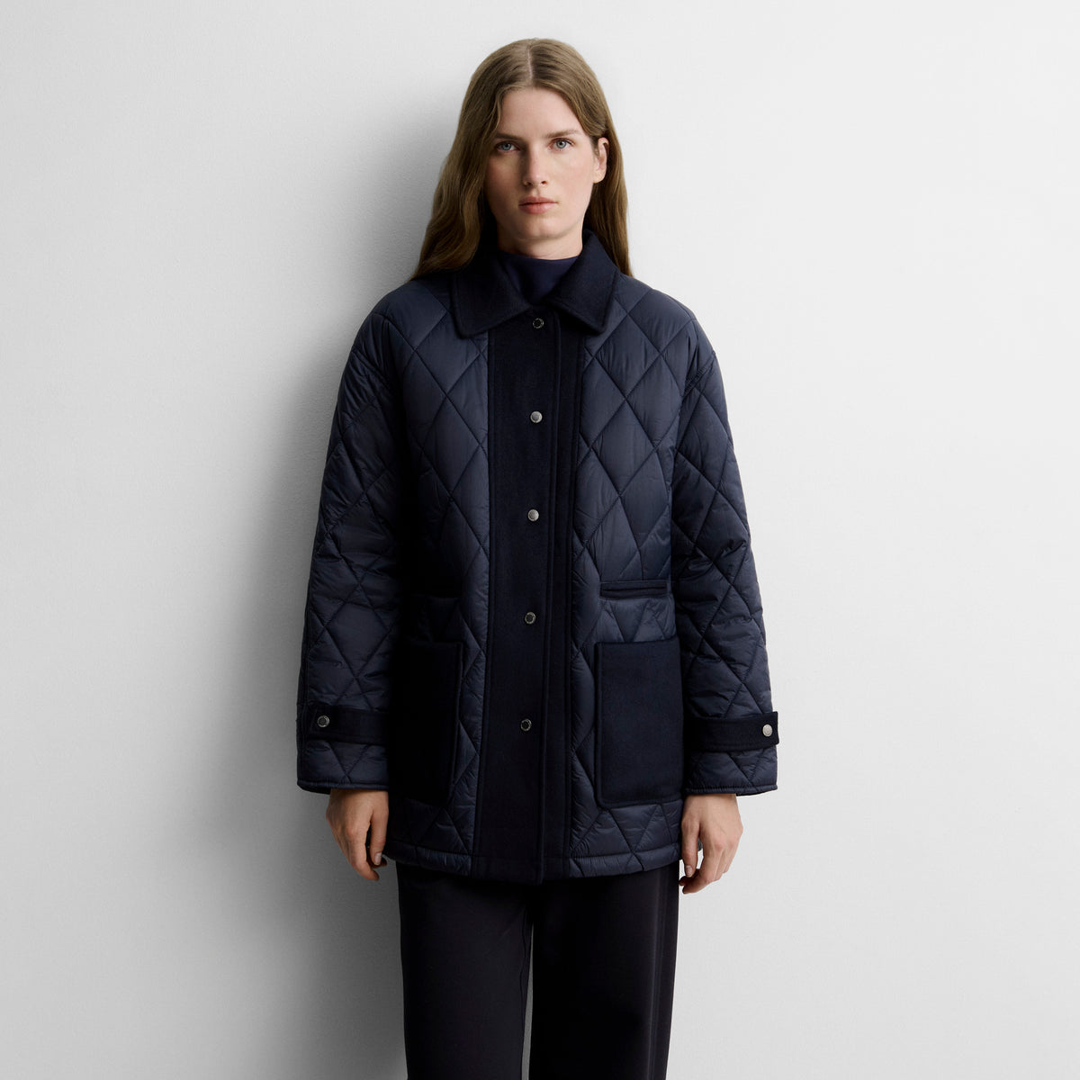 Parka légère bimatière