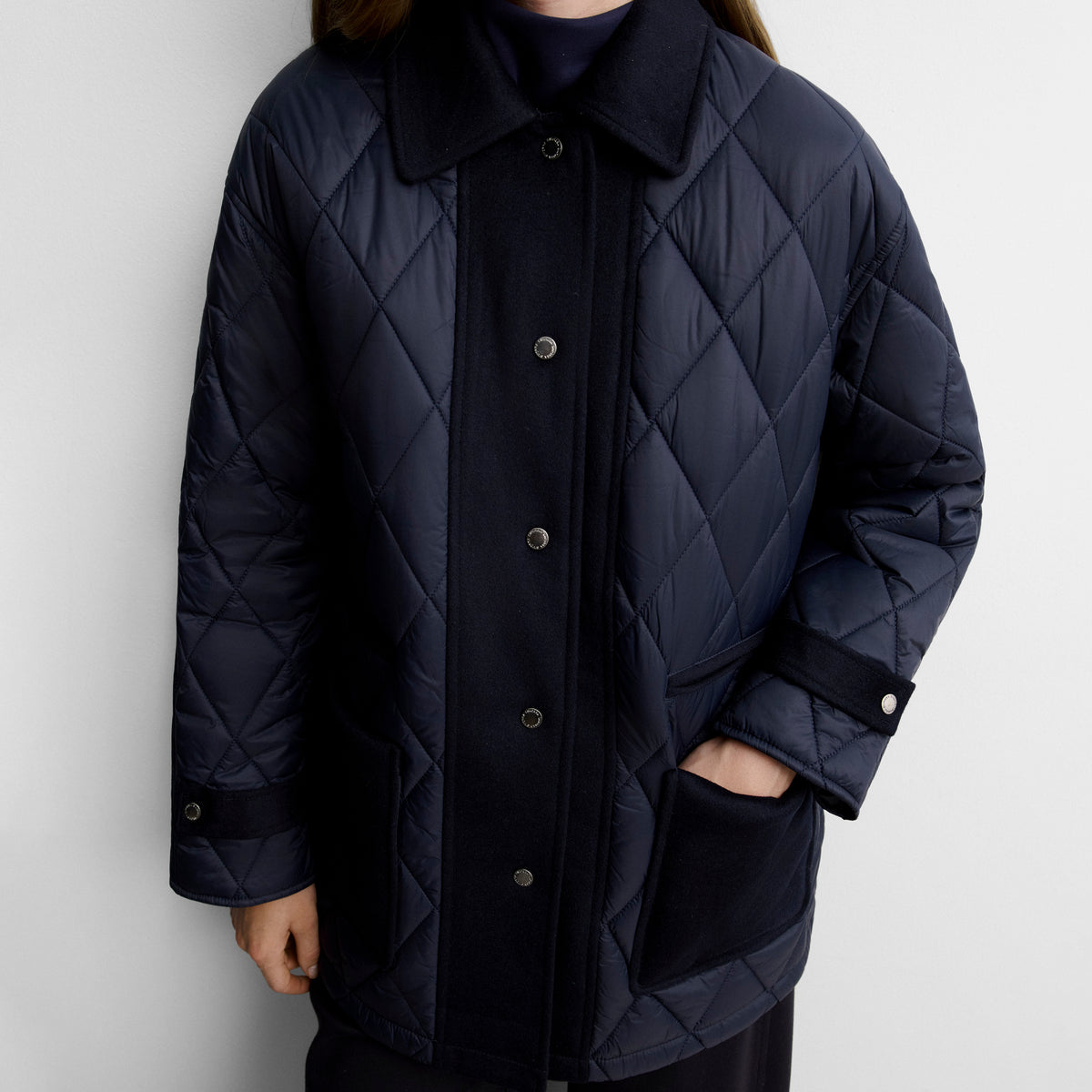 Parka légère bimatière