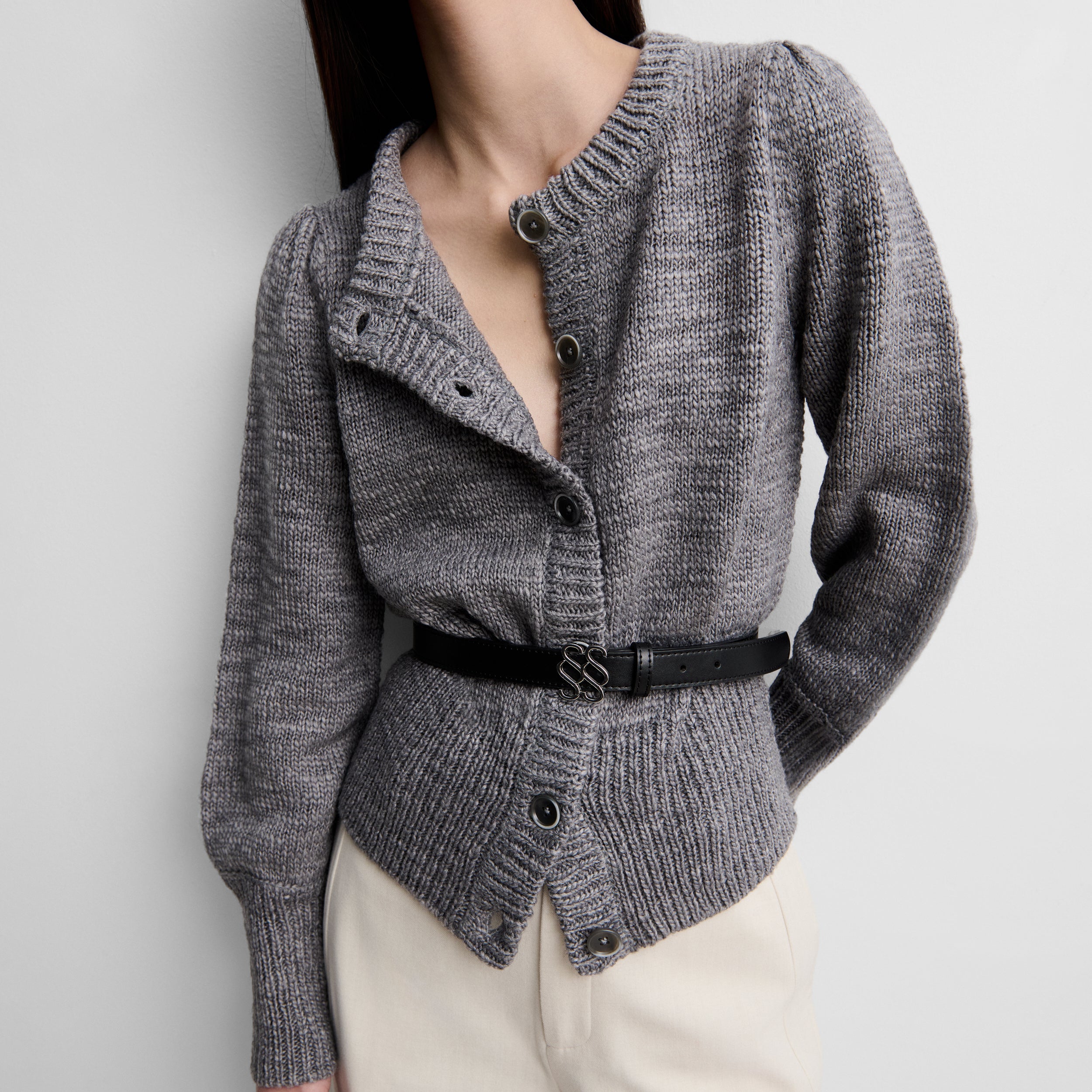 Cardigan court en maille