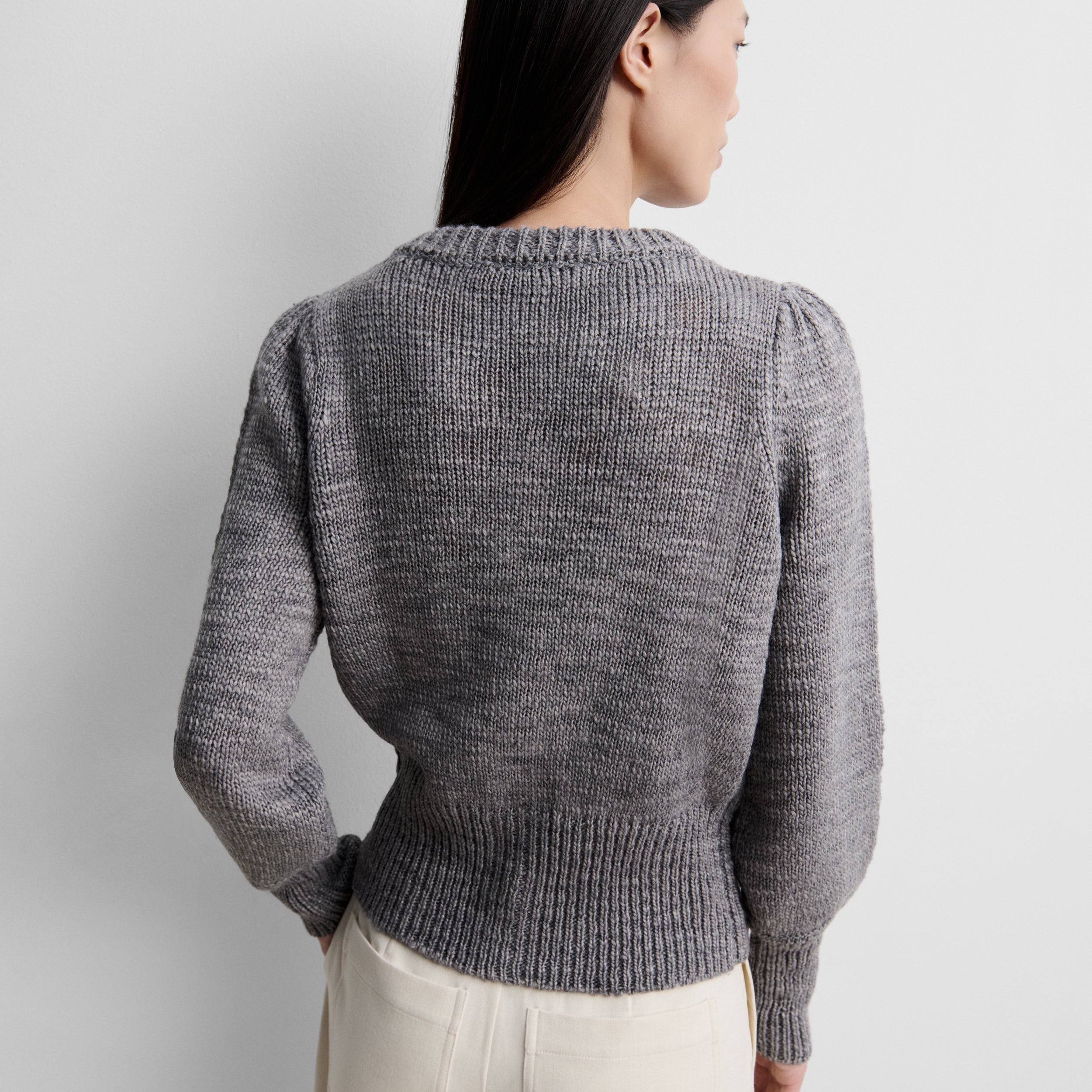 Cardigan court en maille
