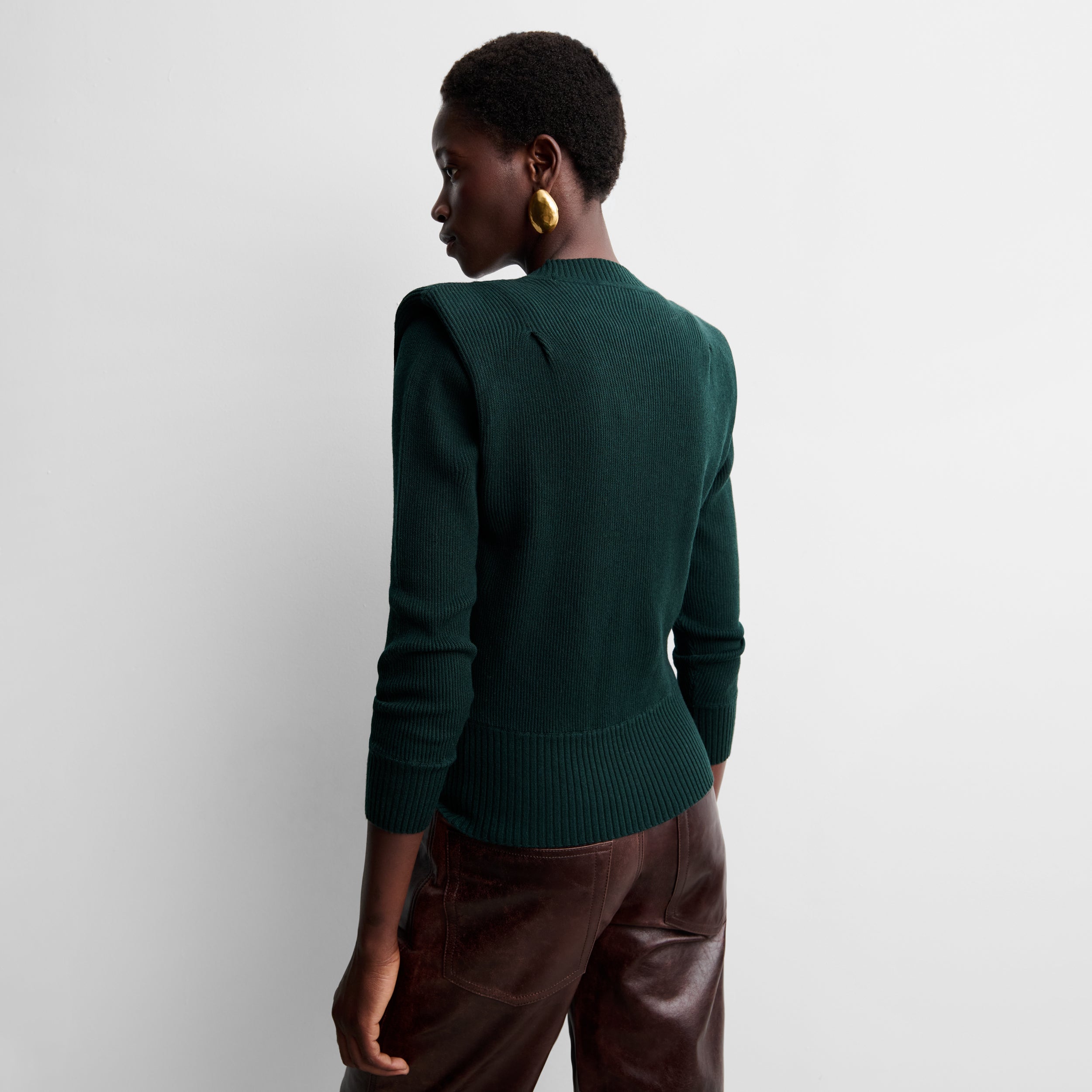 Pull en maille à épaulettes