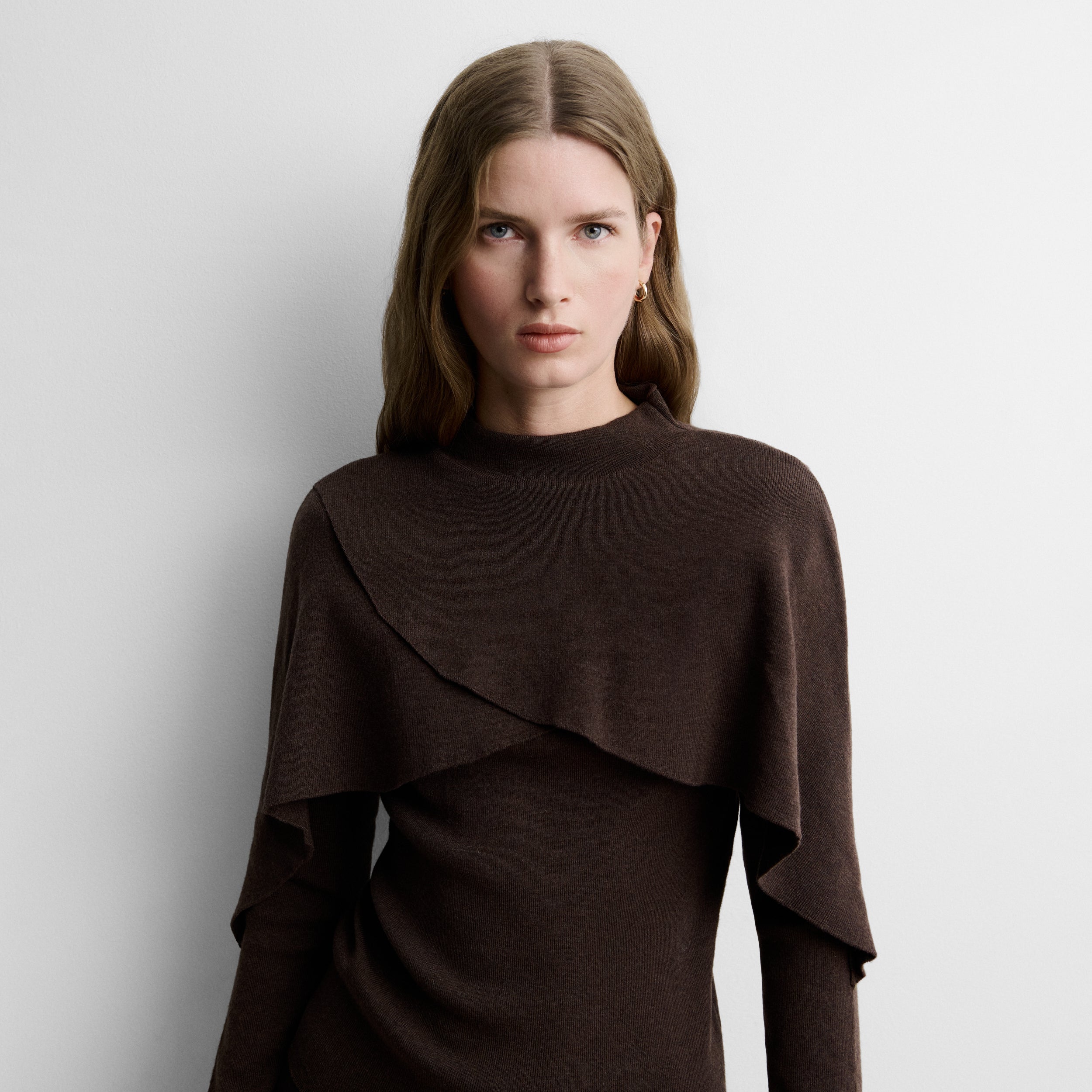 Sweater with cape detail