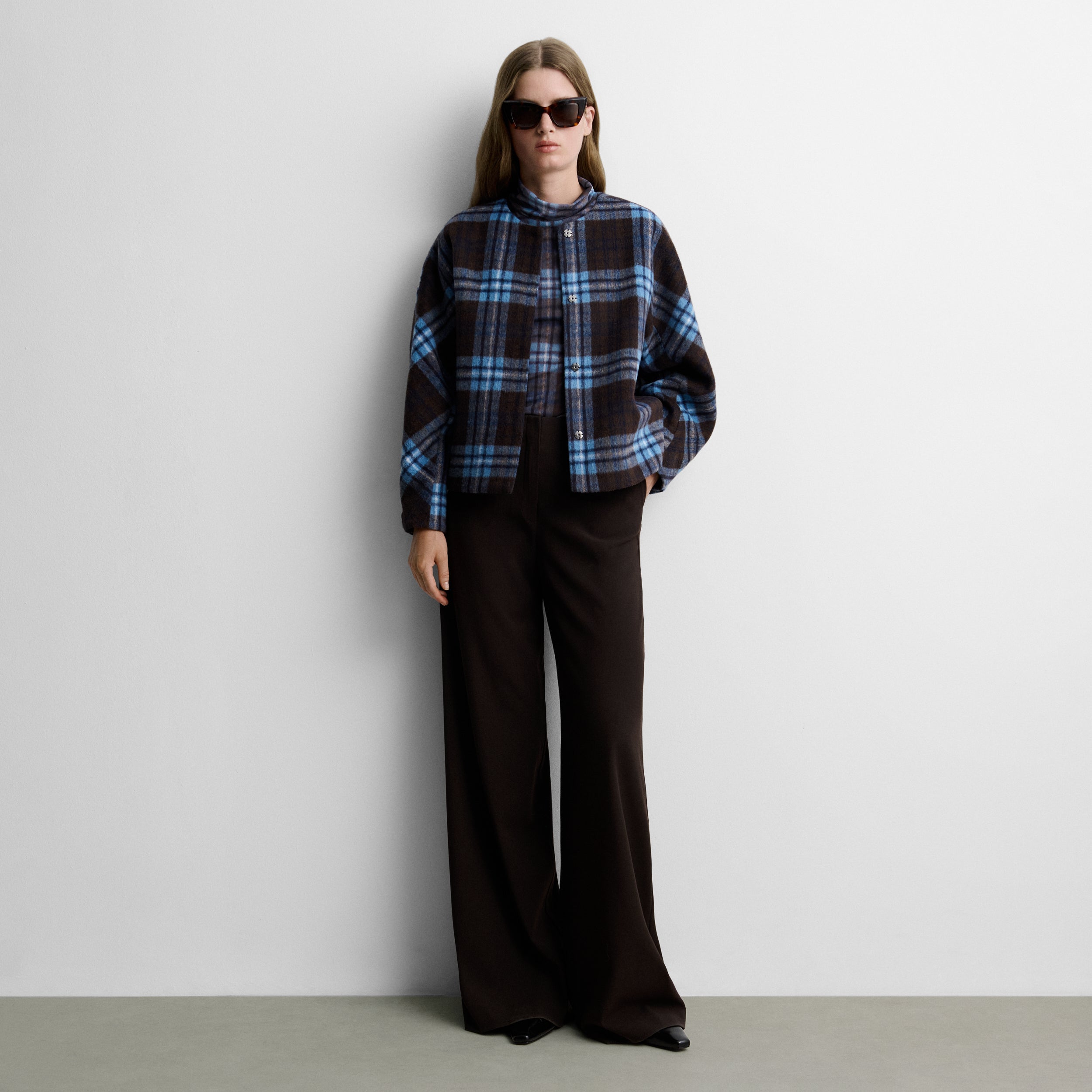 Veste imprimée à carreaux
