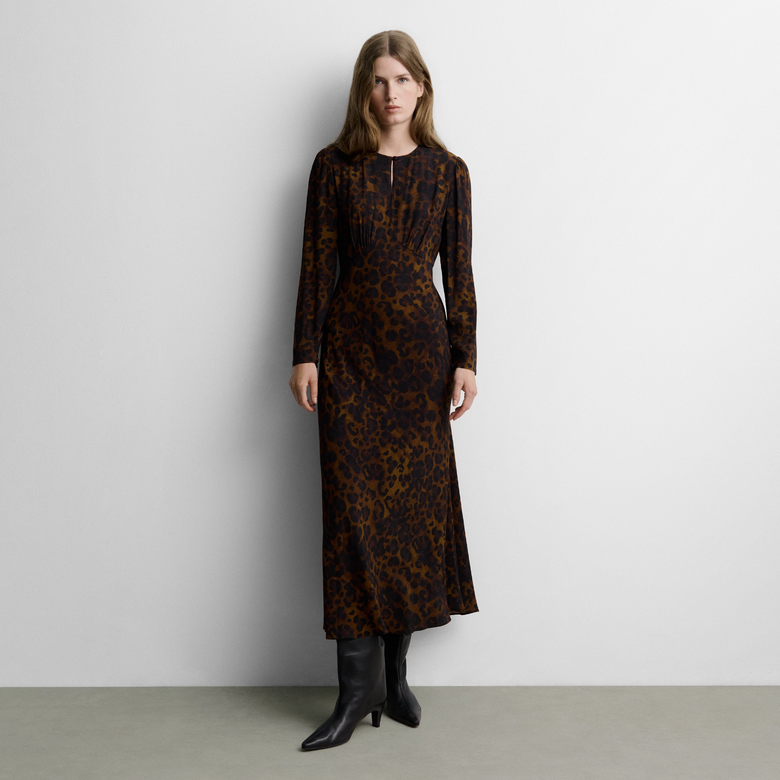 Robe longue imprimée