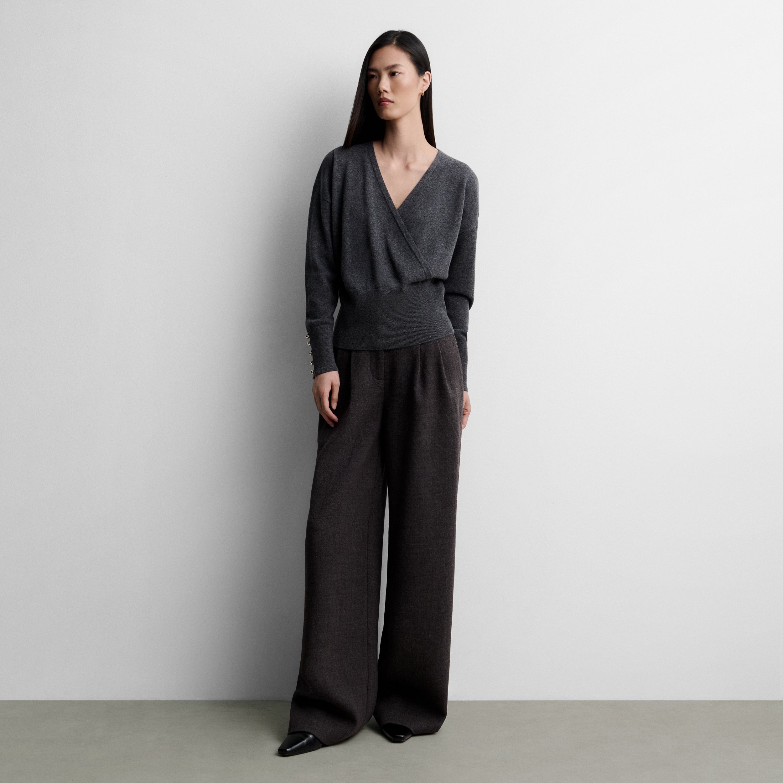 Pantalon large à pinces