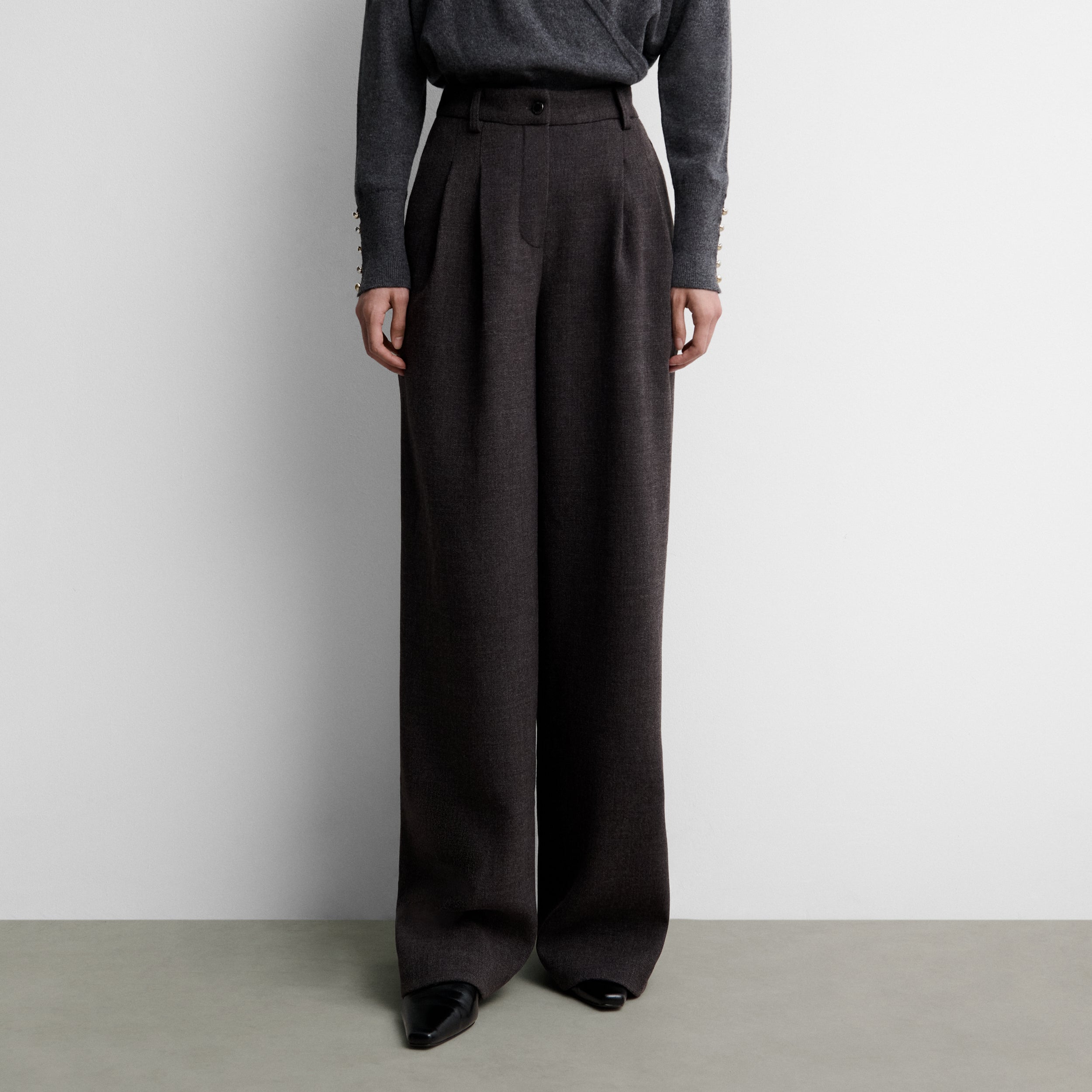 Pantalón ancho pinzas