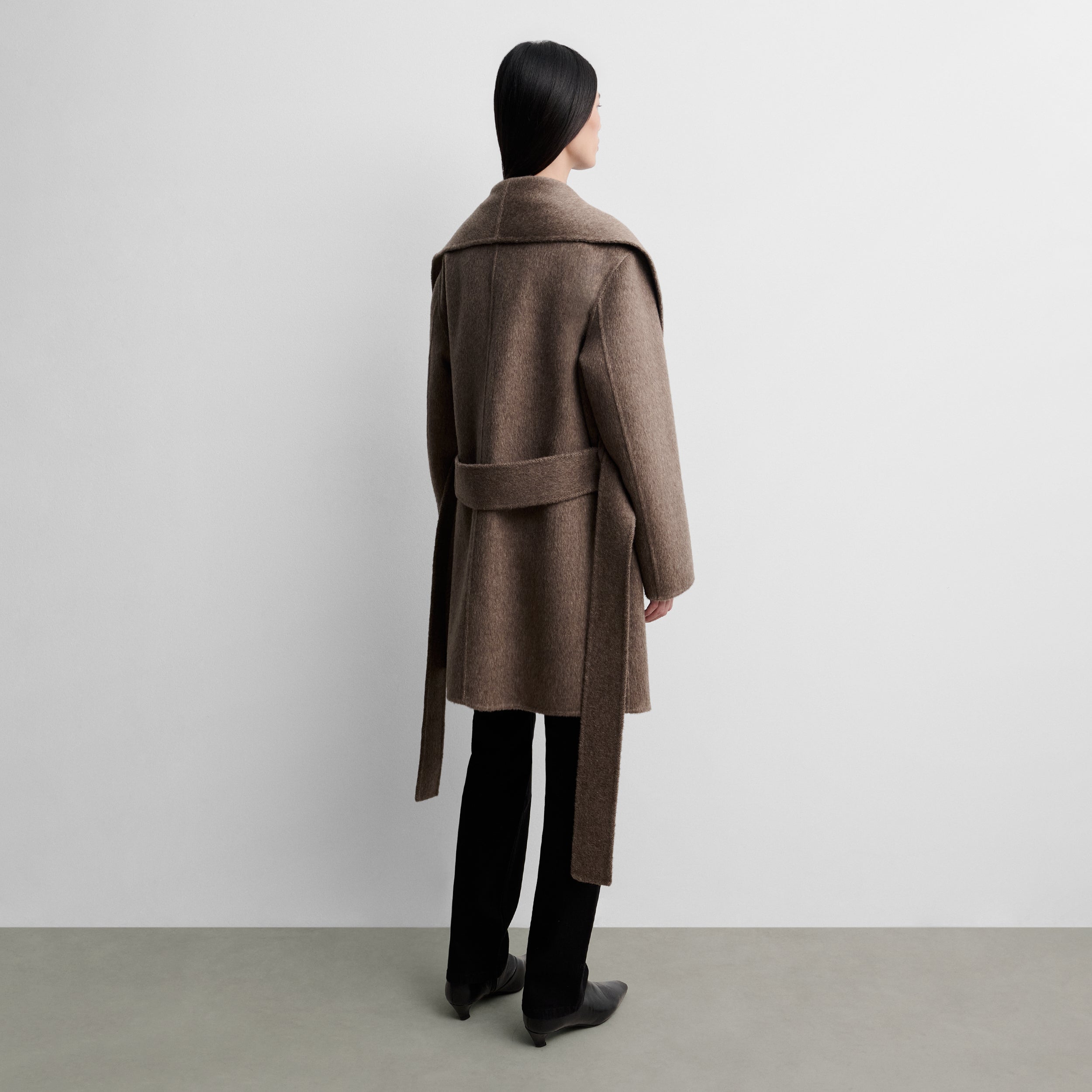 Manteau en laine double face