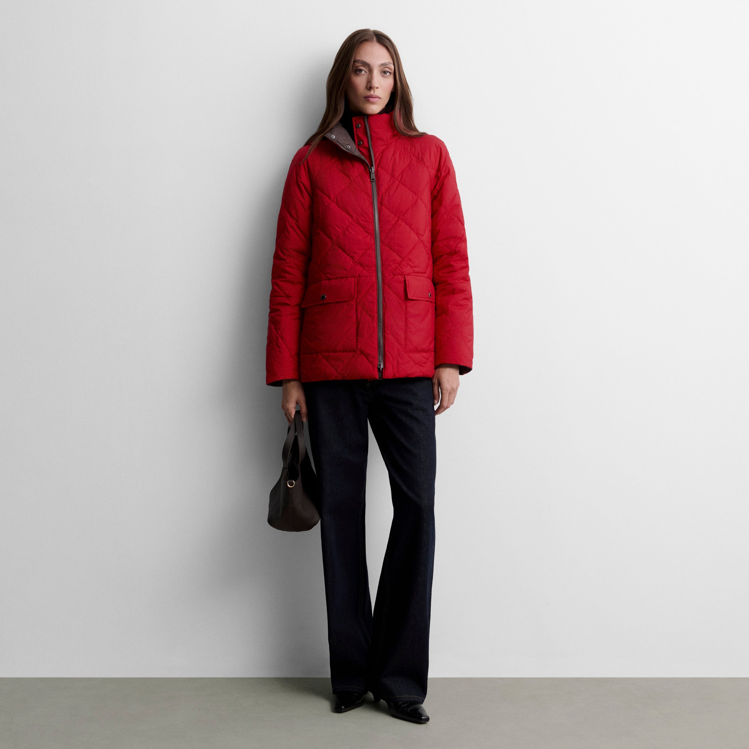 Parka courte réversible