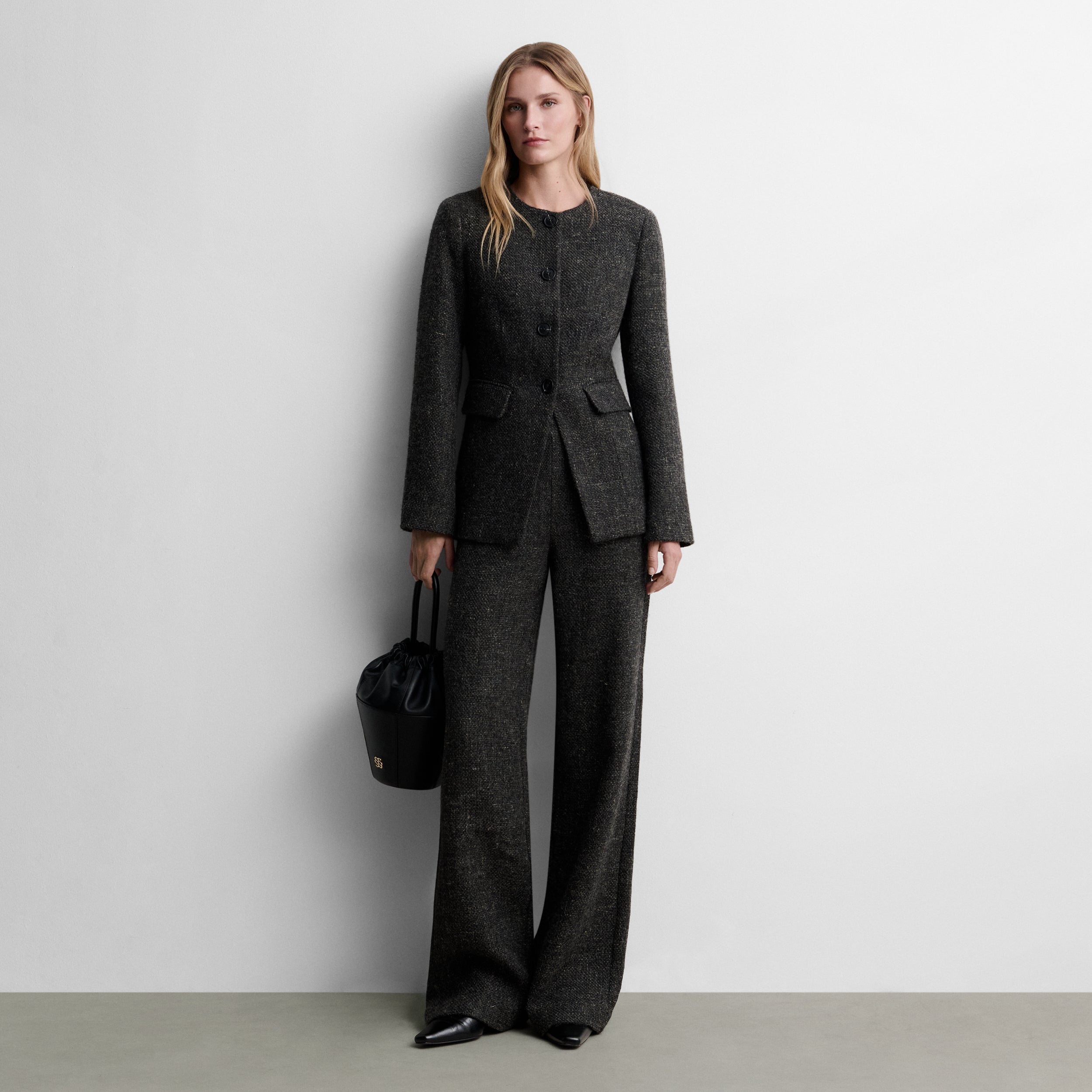 Chaqueta entallada tweed