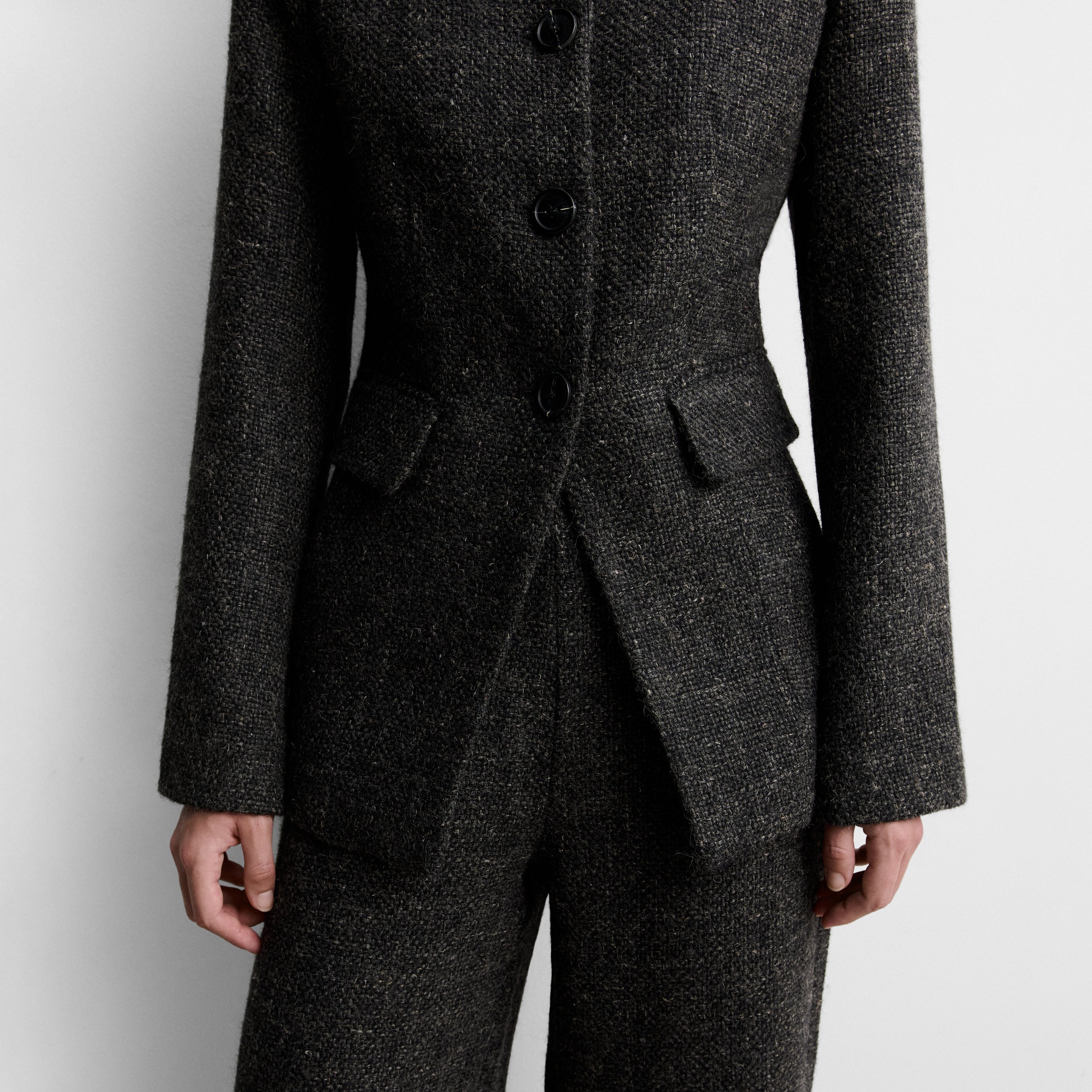 Chaqueta entallada tweed