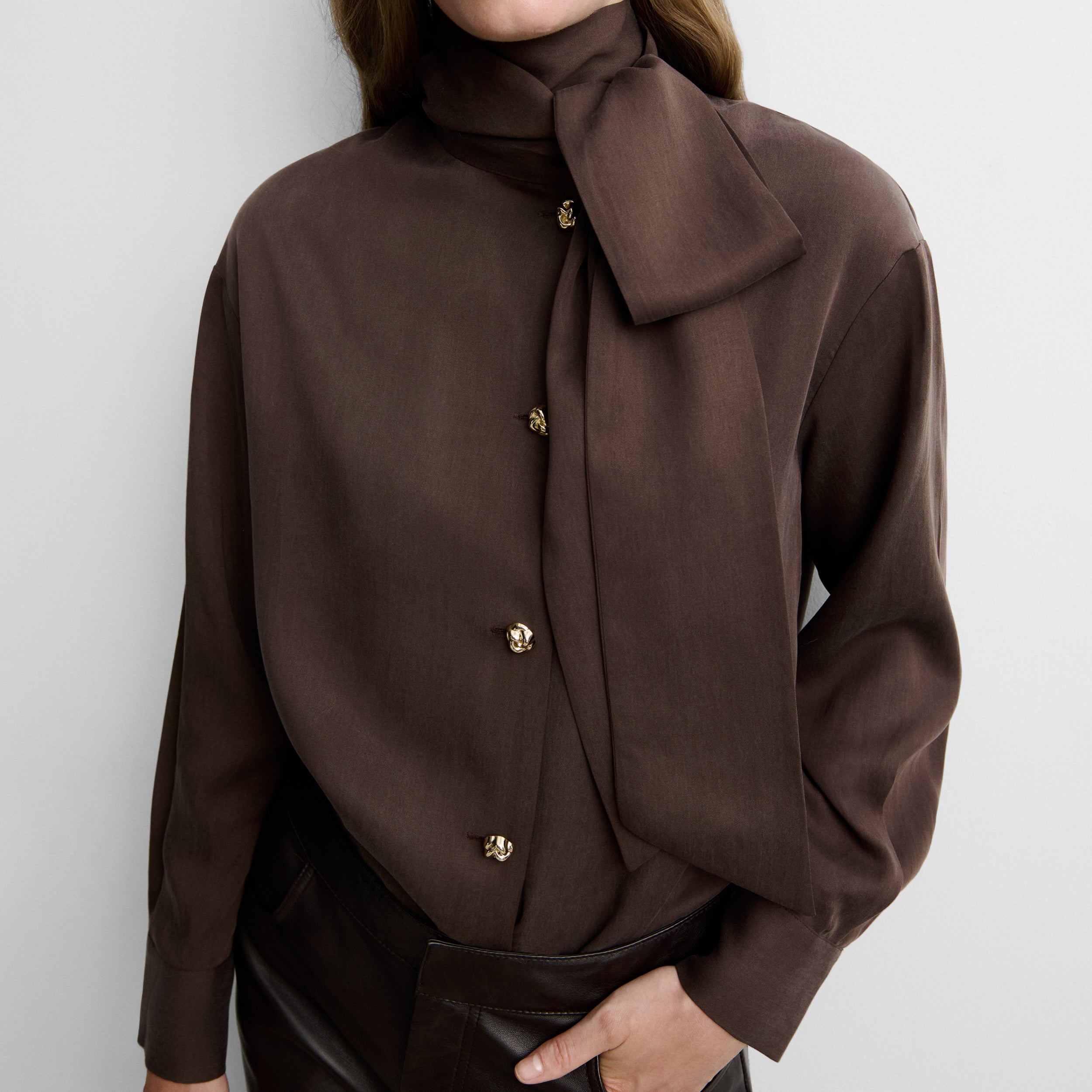 Blusa fluida lazada