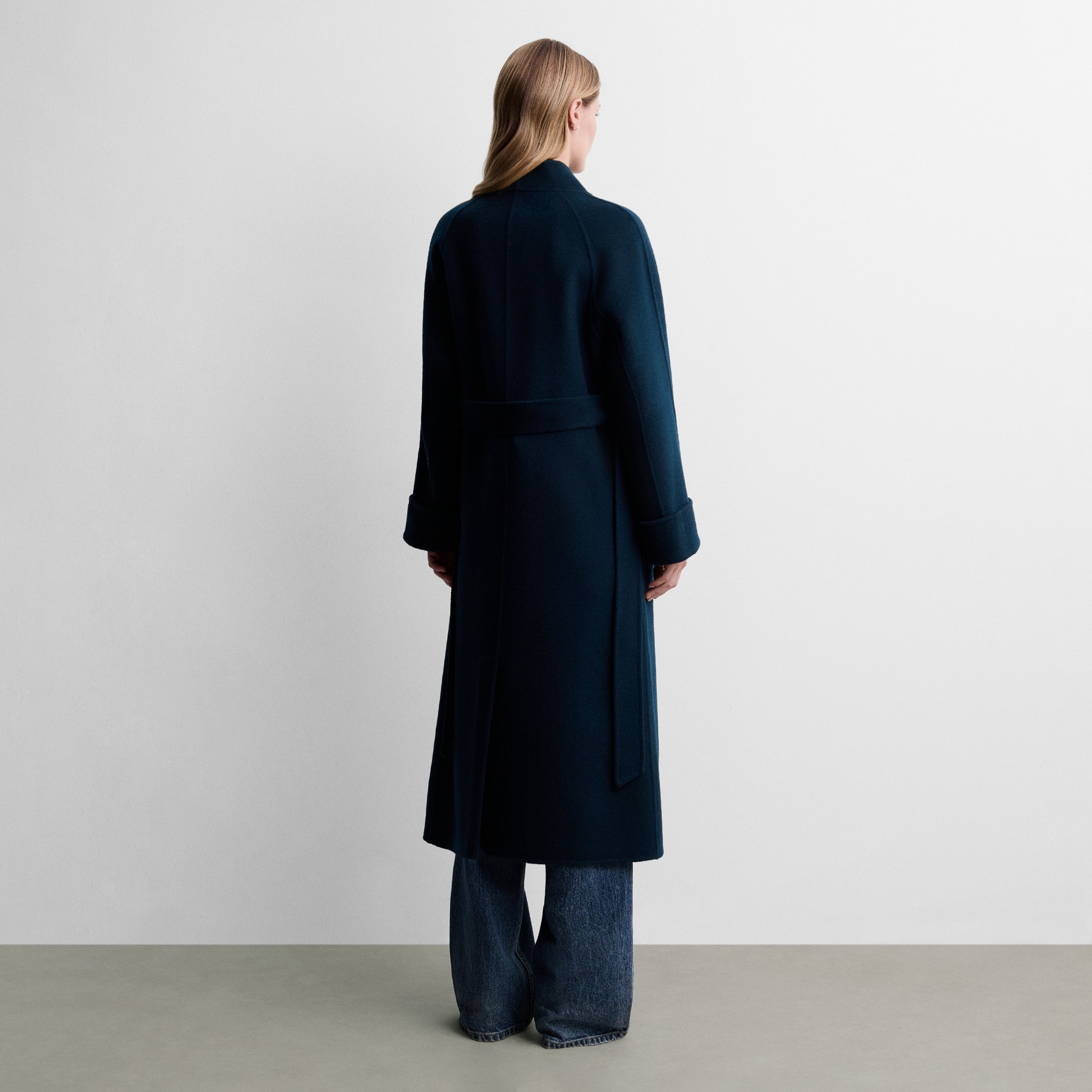 Manteau long en laine