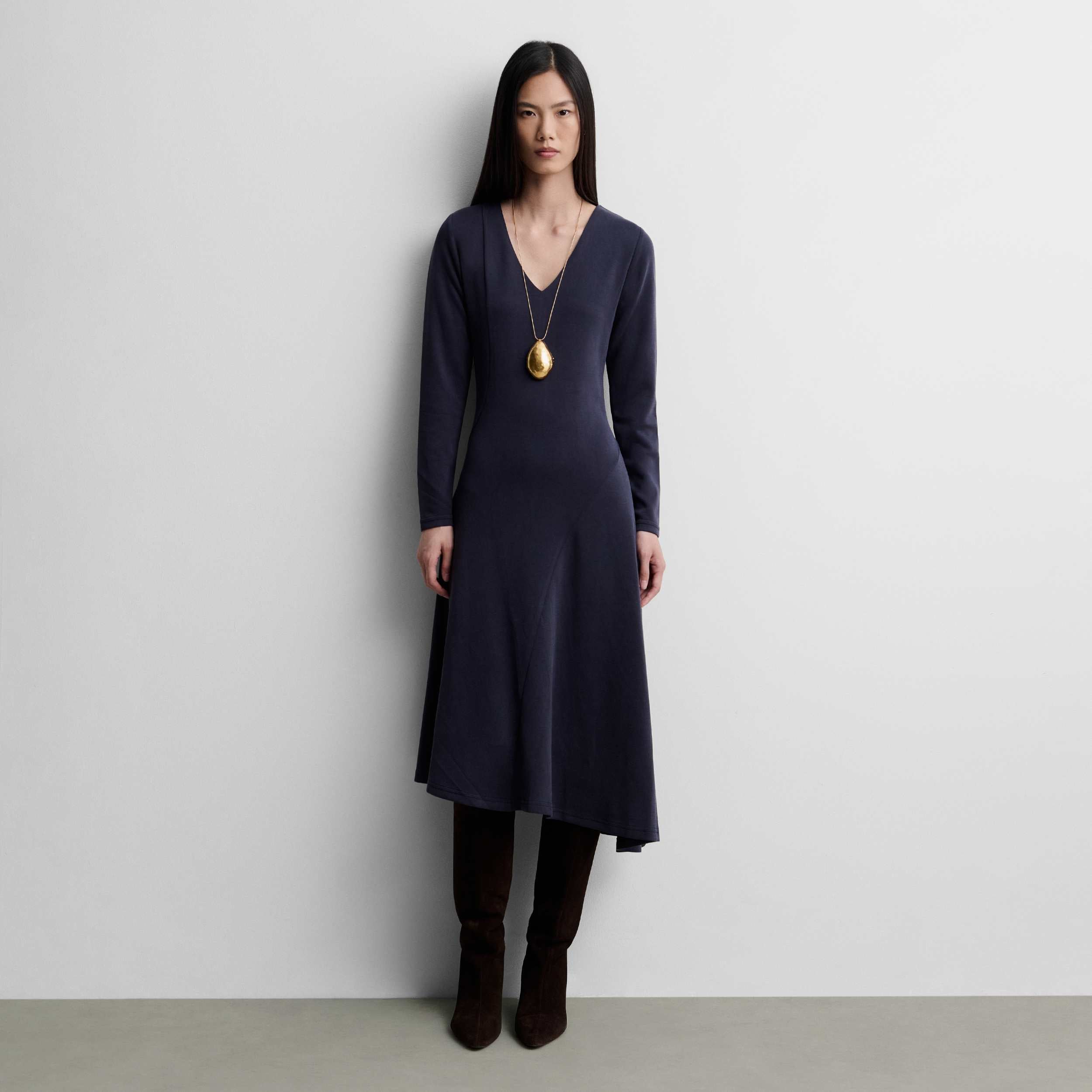 Robe en maille évasée