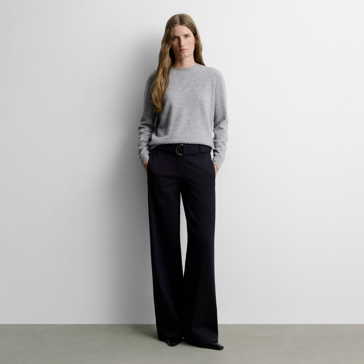 Pantalon extensible large