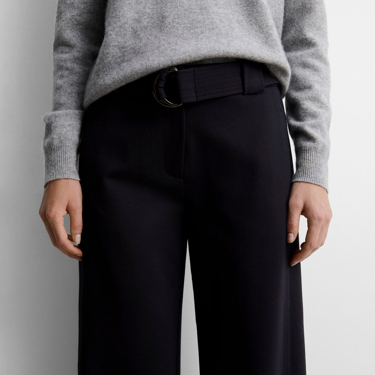 Pantalon extensible large