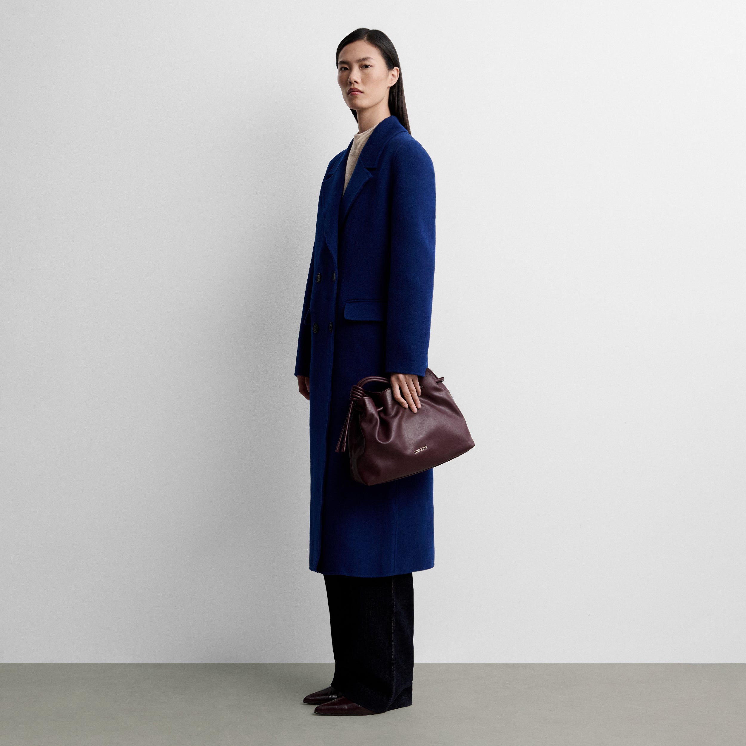 Manteau en laine double face