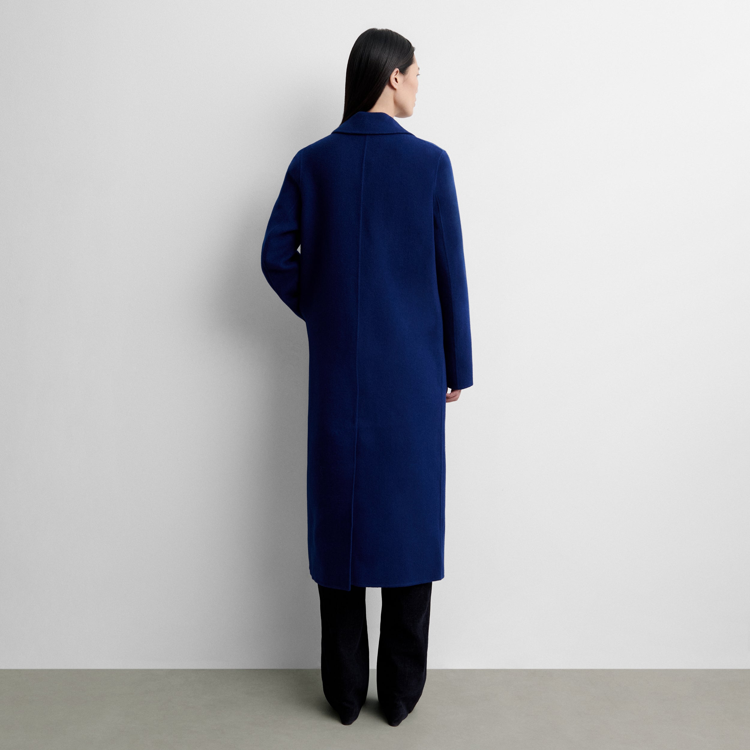 Manteau en laine double face