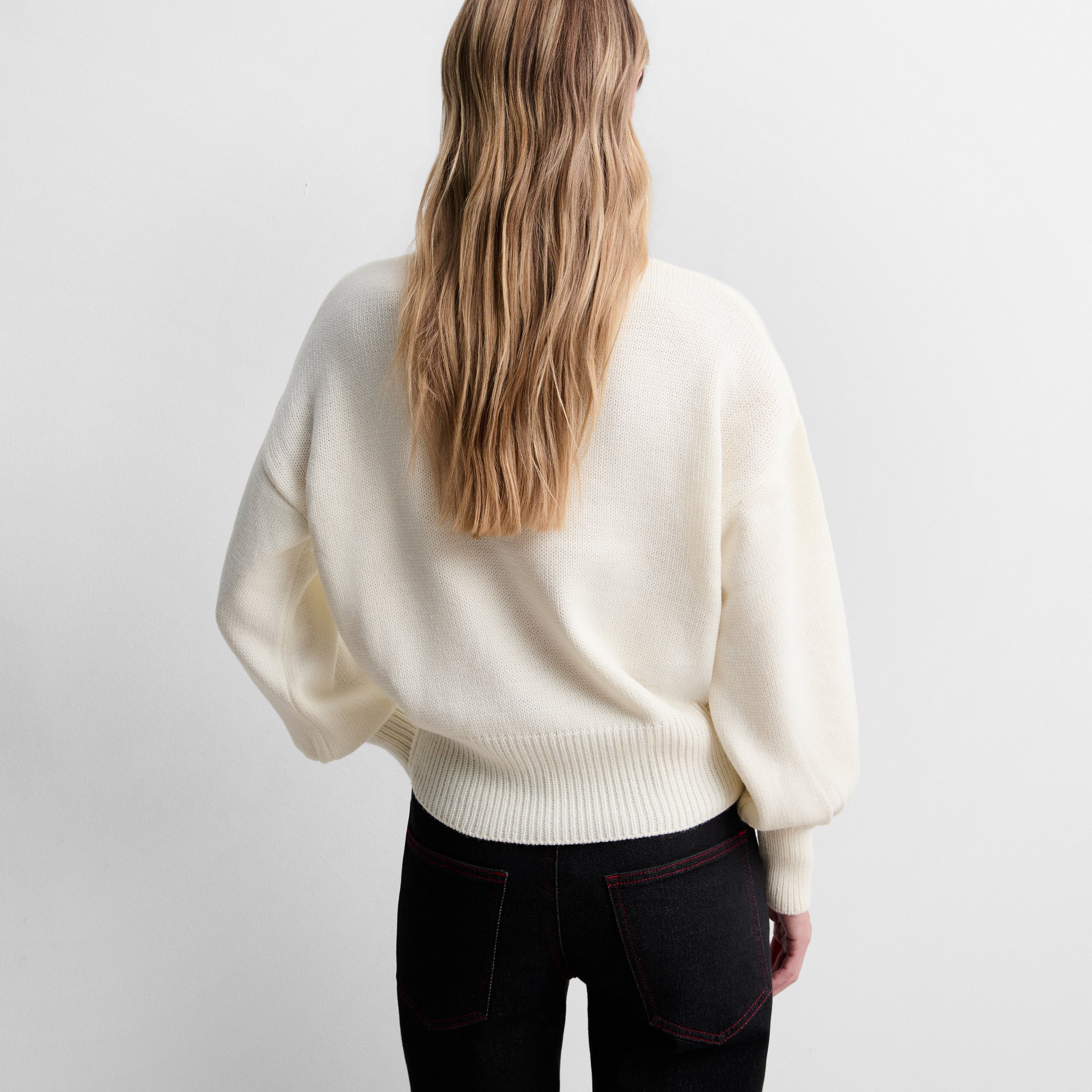Pull en maille à logo