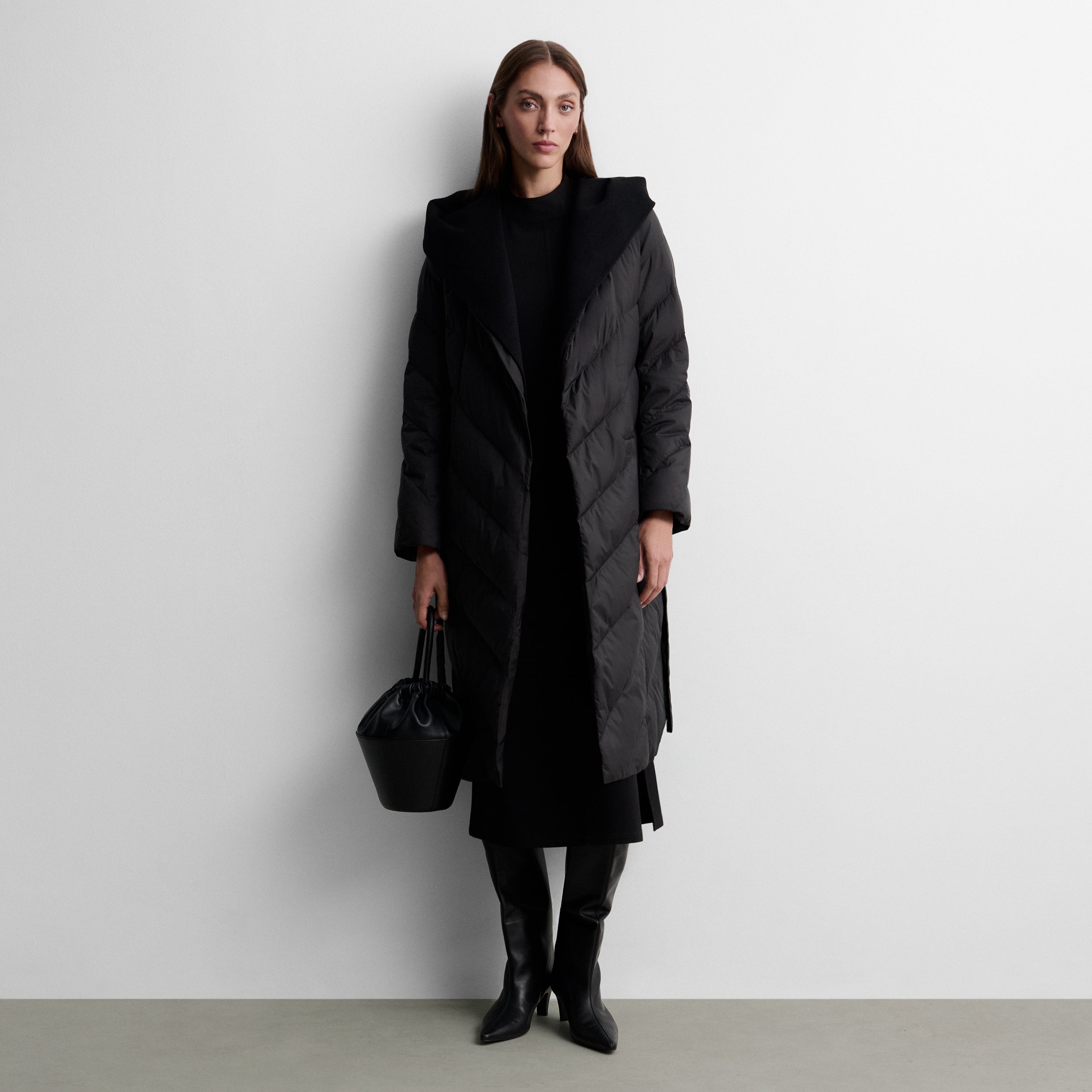 Parka longue à capuche