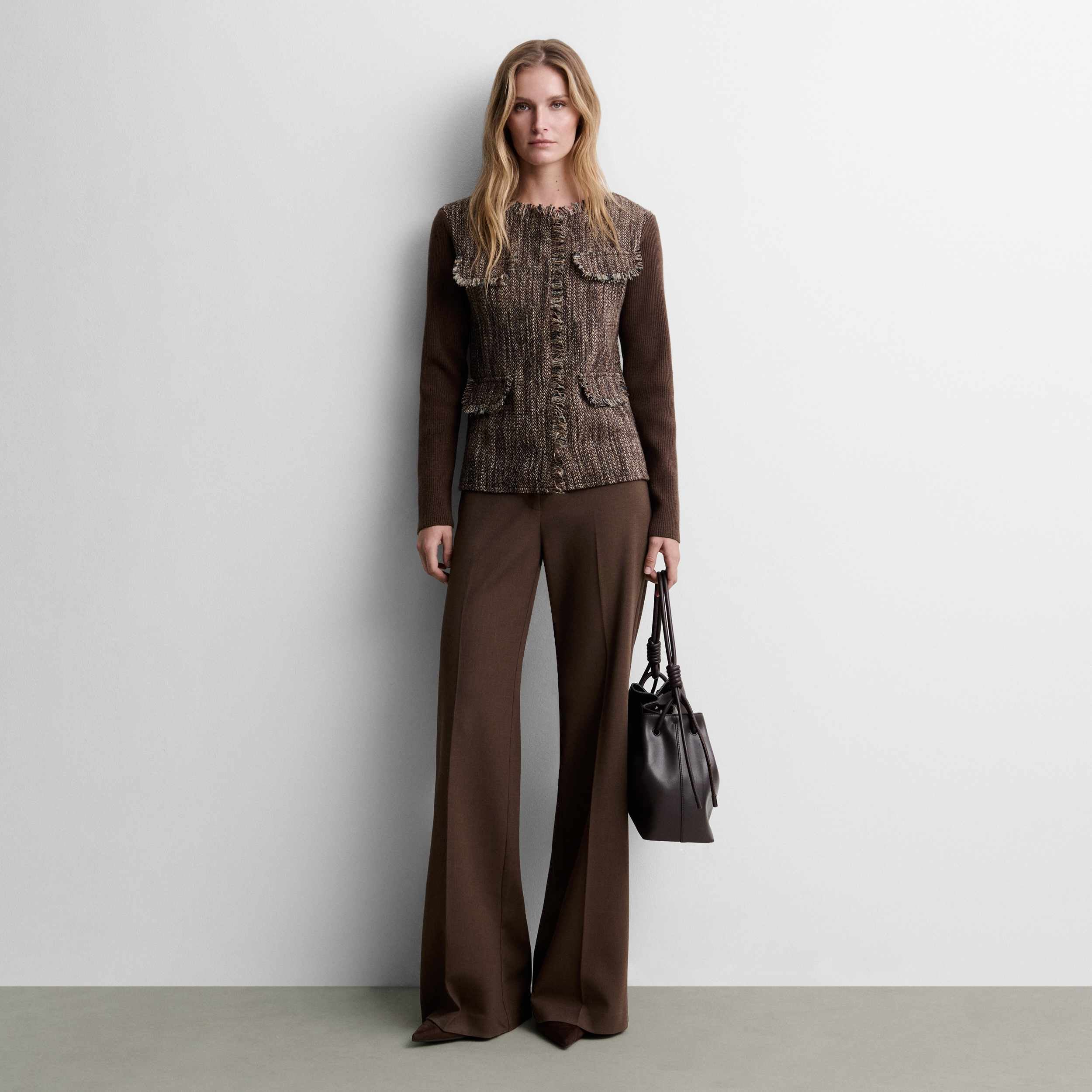 Cardigan bimatière