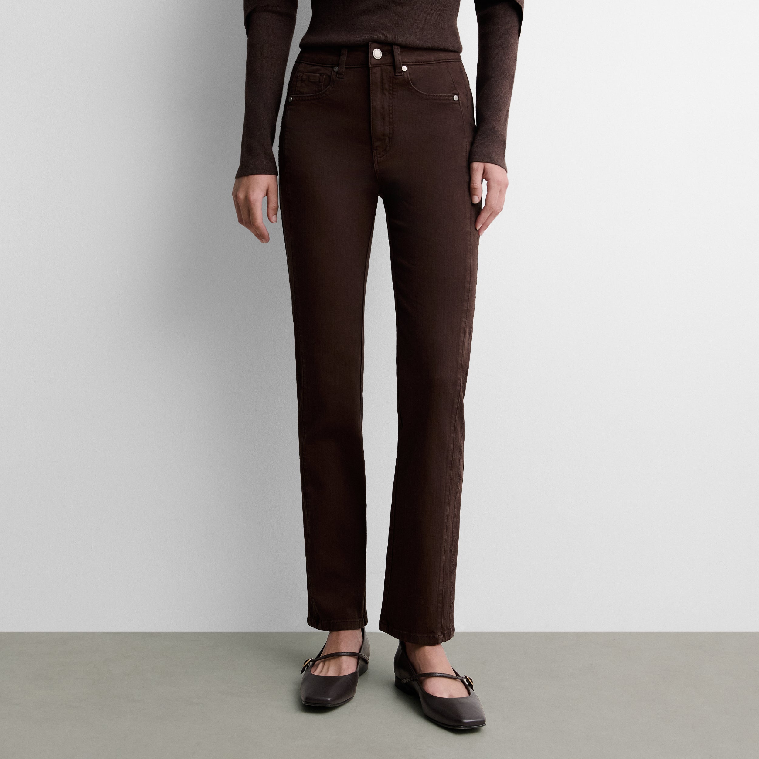 Pantalón vaquero slim bordado