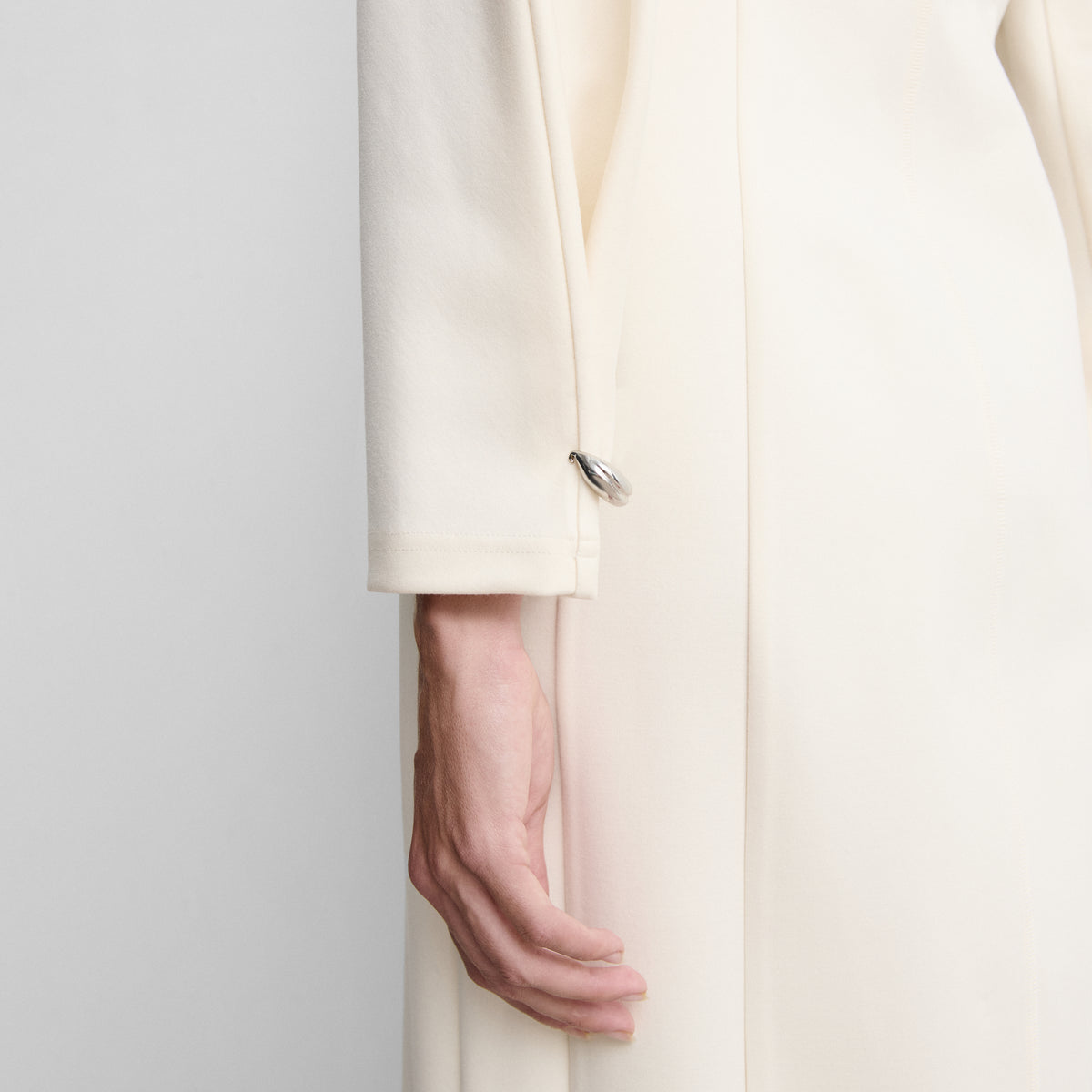 Midi dress with zip