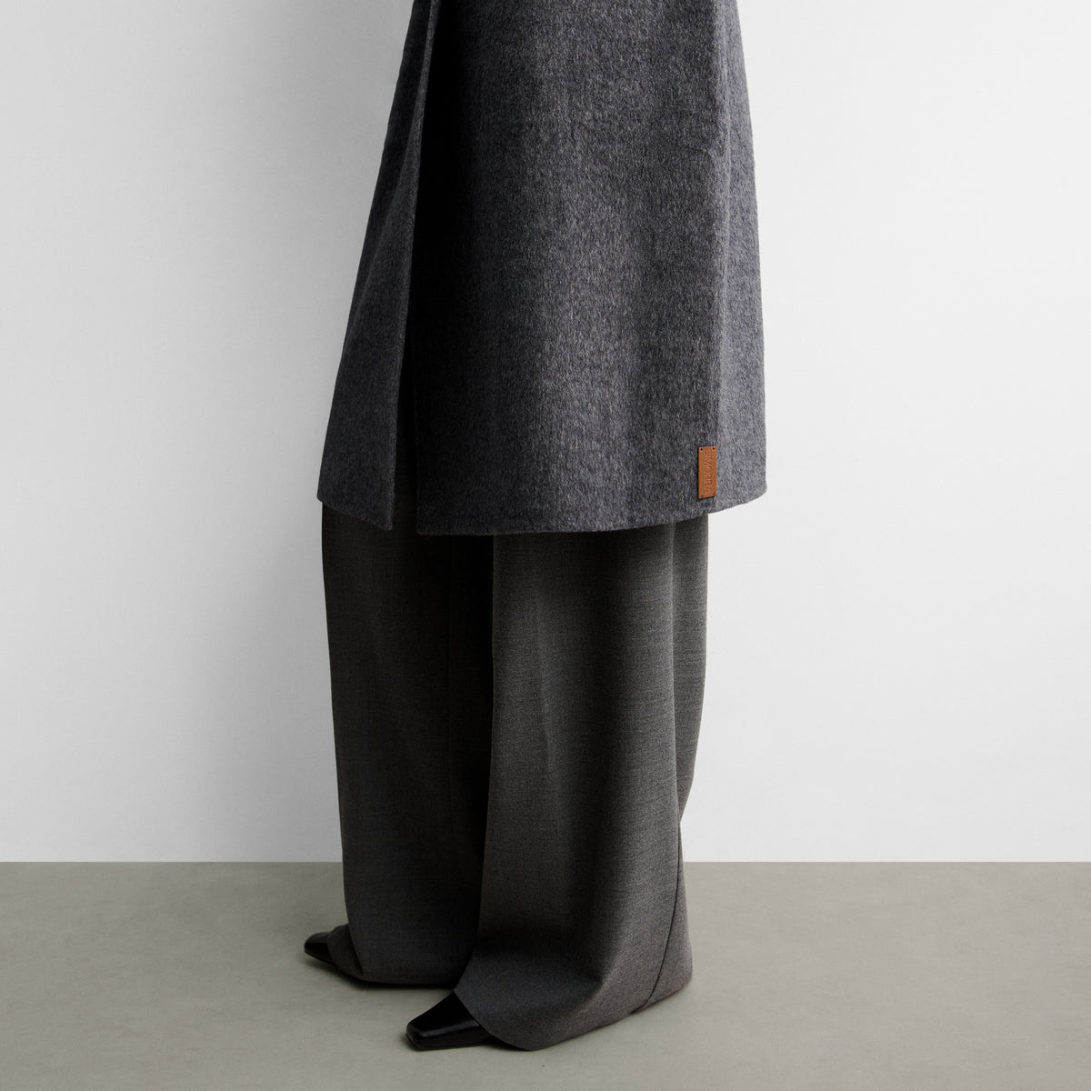 Manteau long croisé
