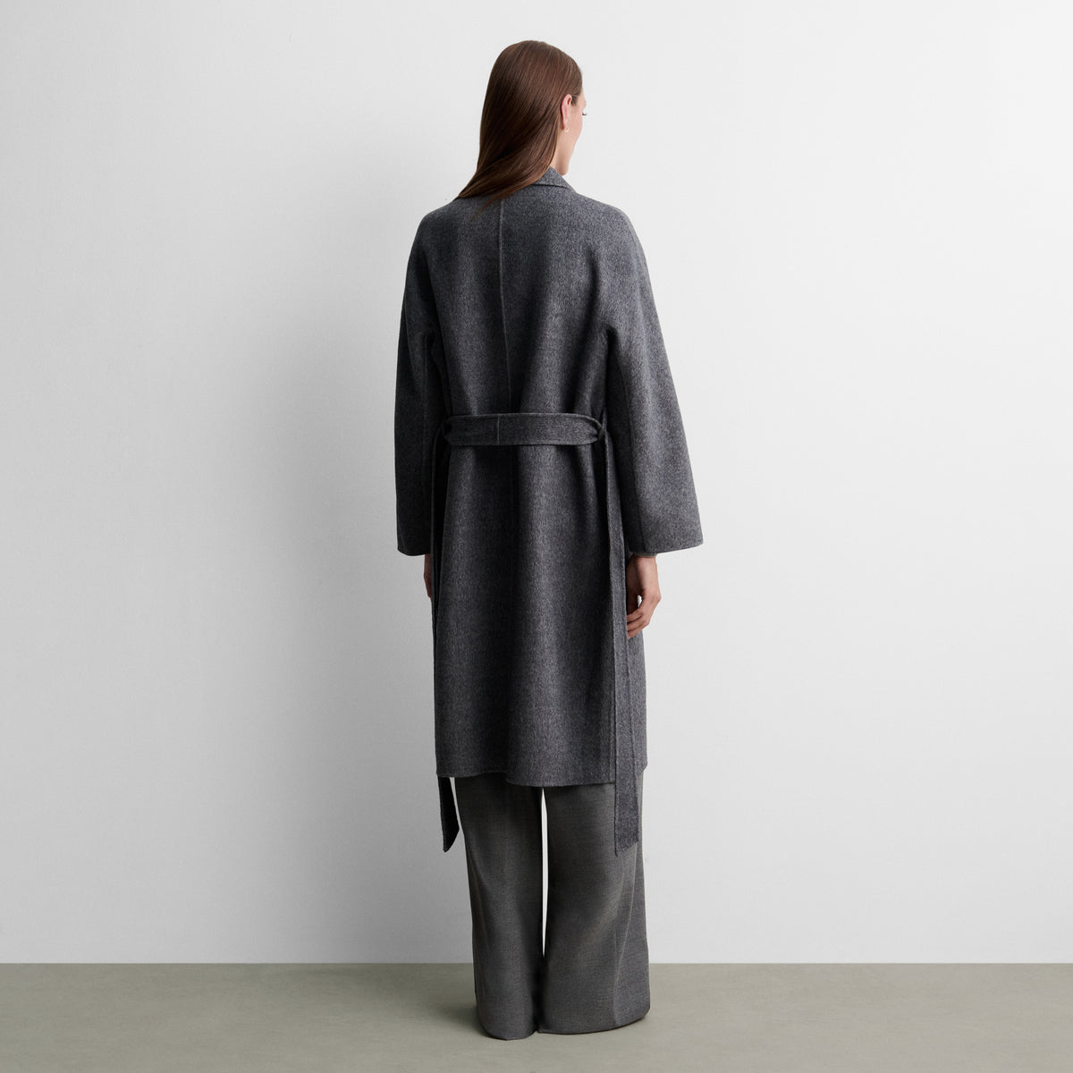 Manteau long croisé