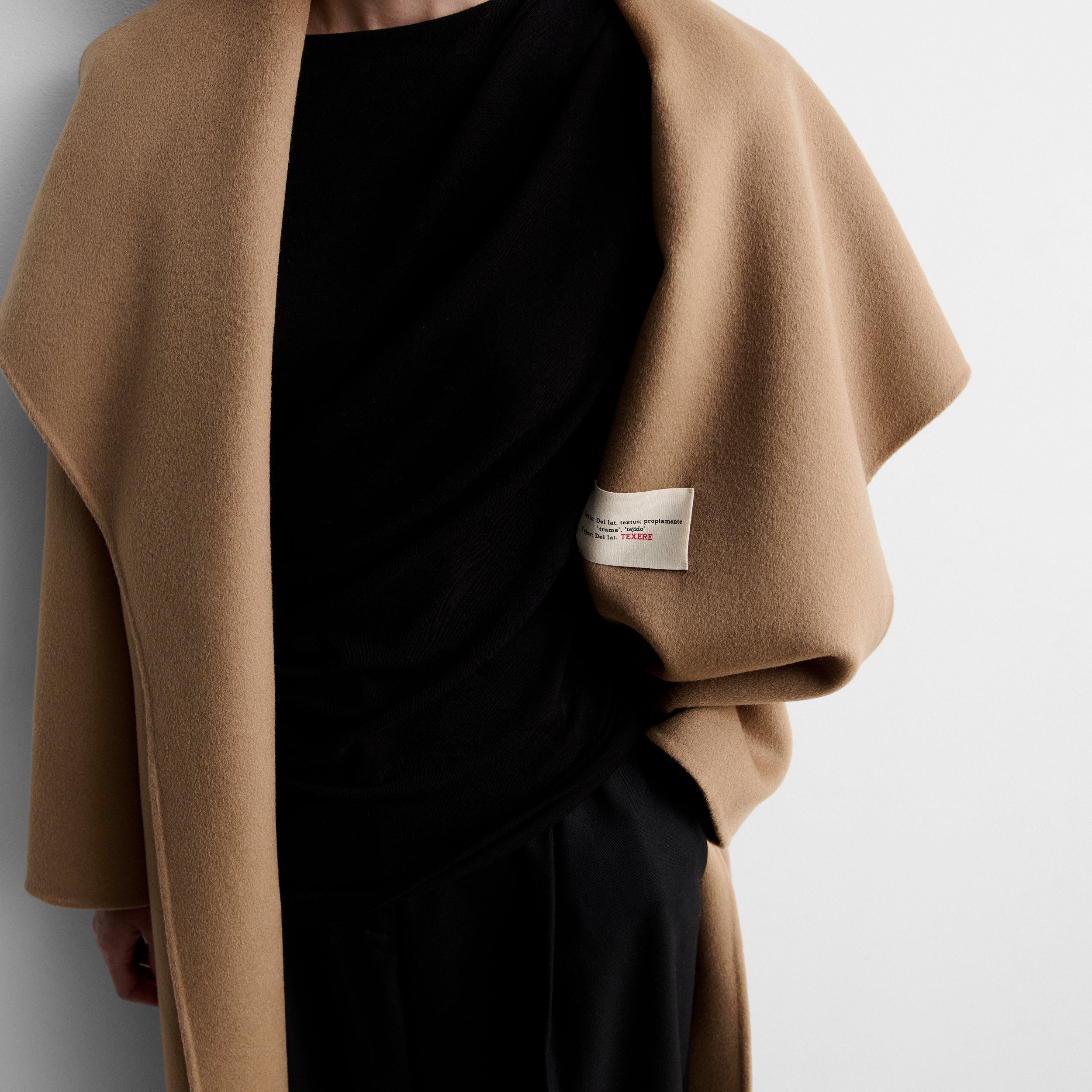 Manteau long double face