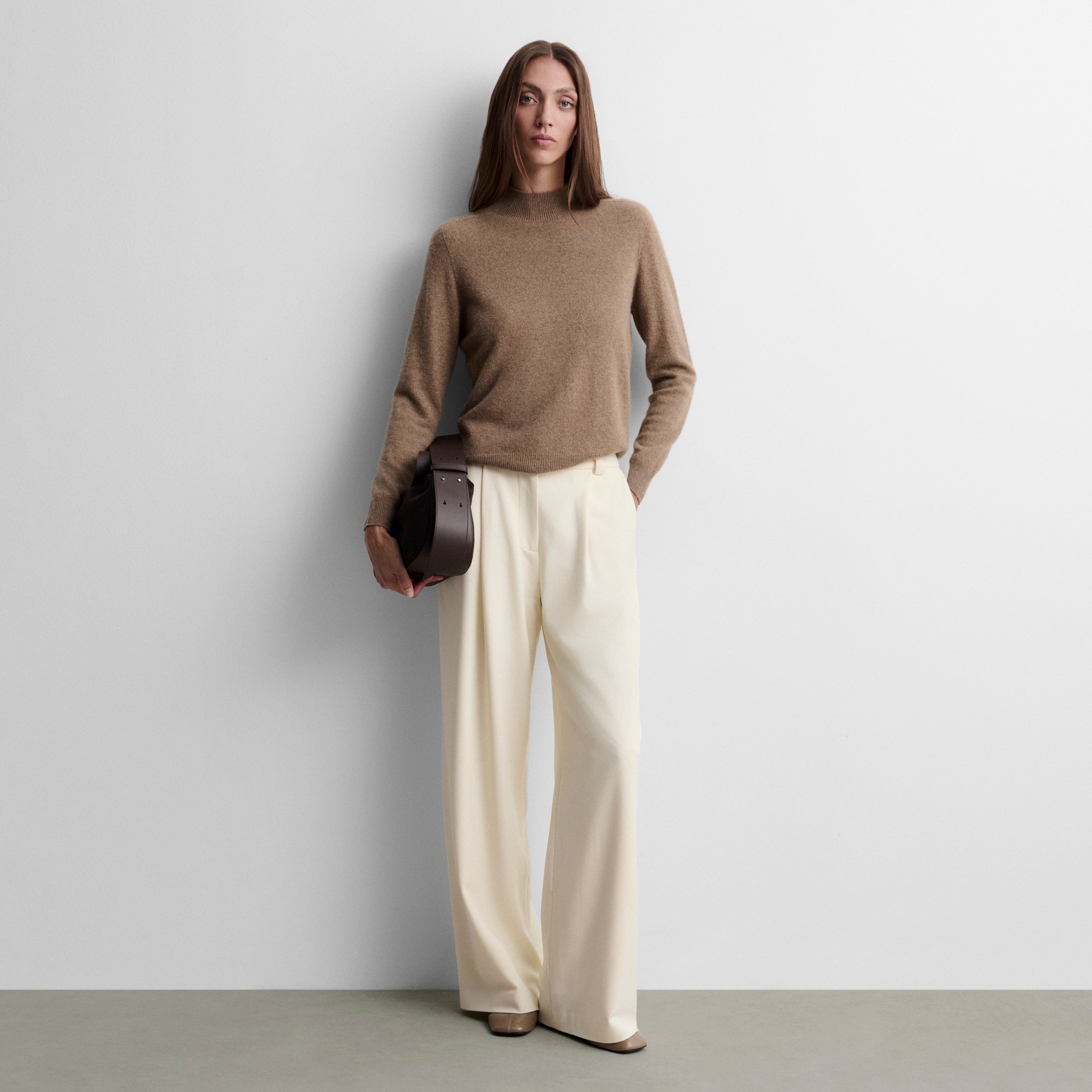 Pantalon large à pinces