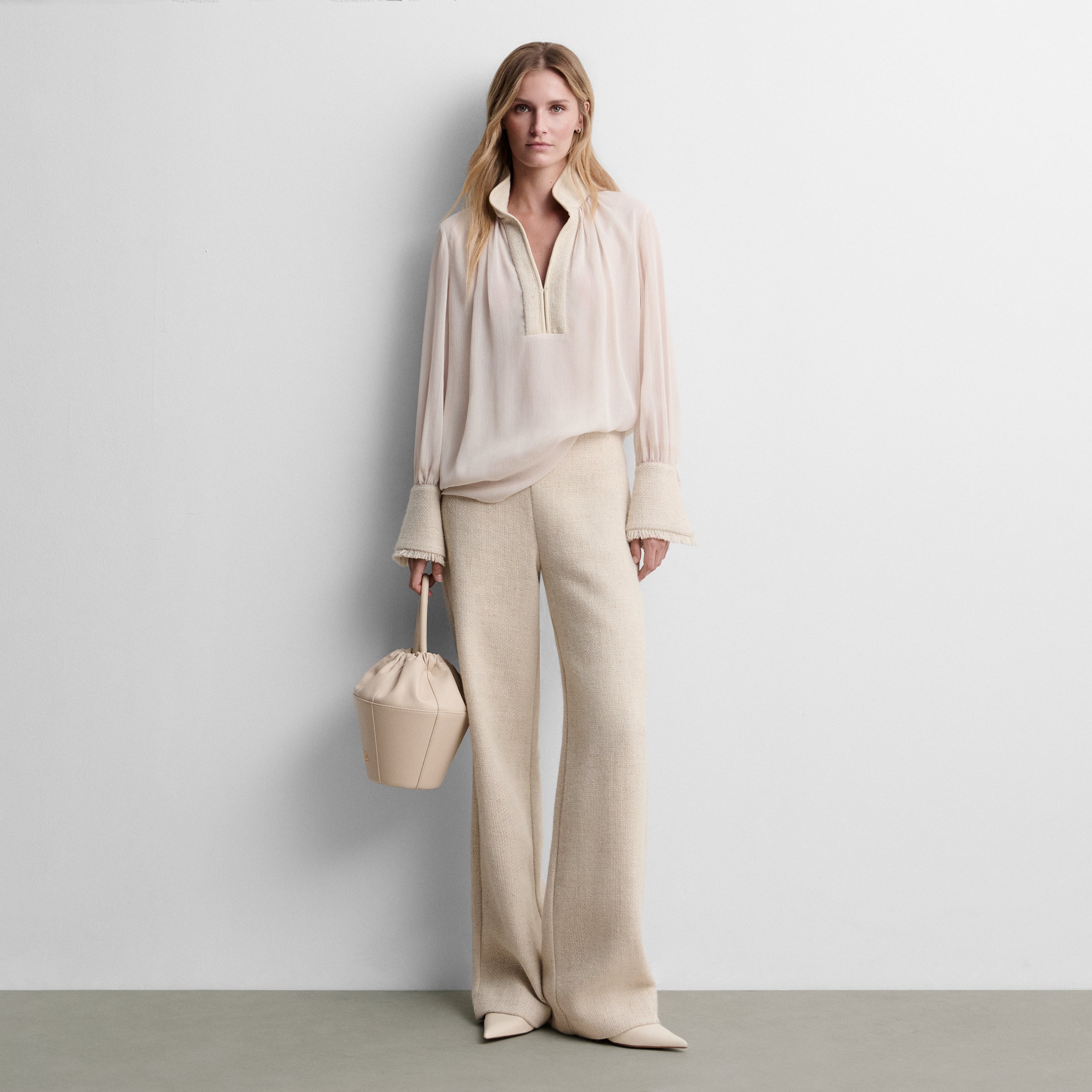 Blusa gasa bimateria