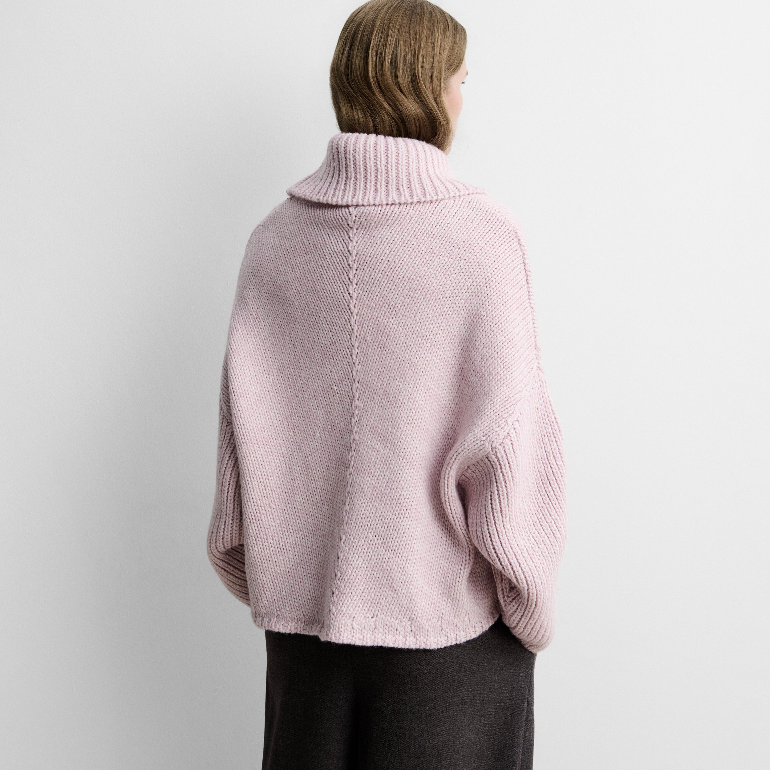 Pull col roulé