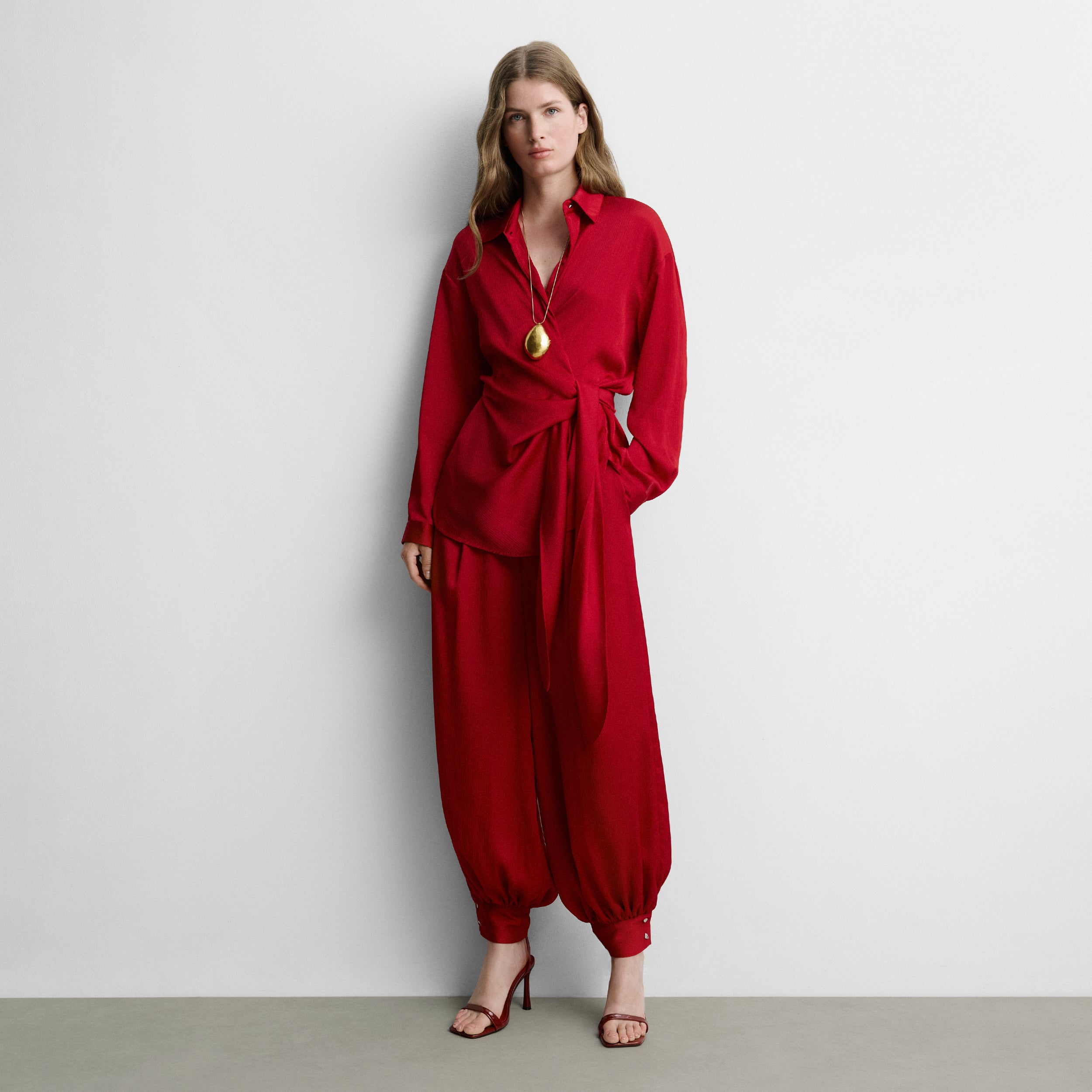 Blusa fluida lazada