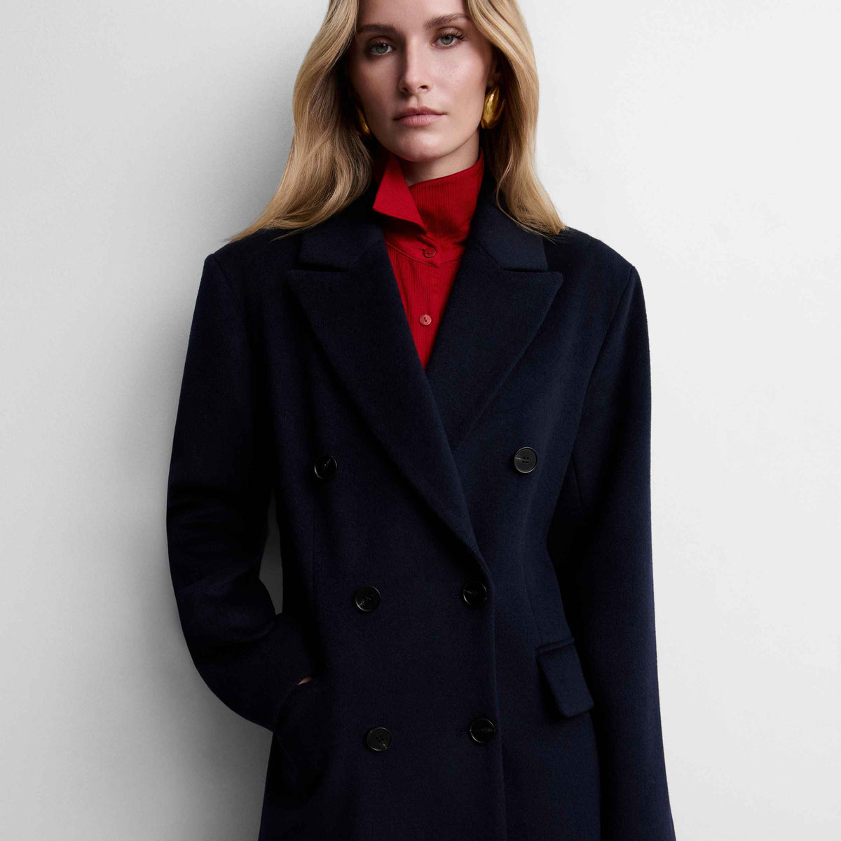 Manteau tailleur double face