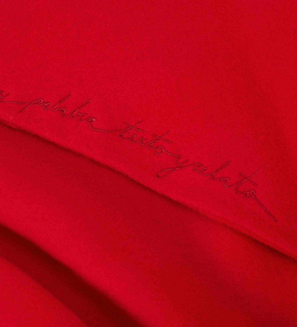 Triangular cashmere scarf
