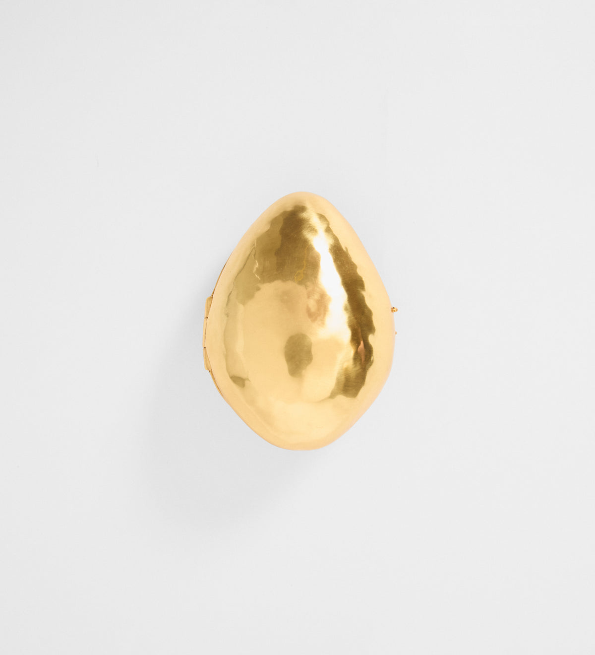 Gold-tone locket brooch