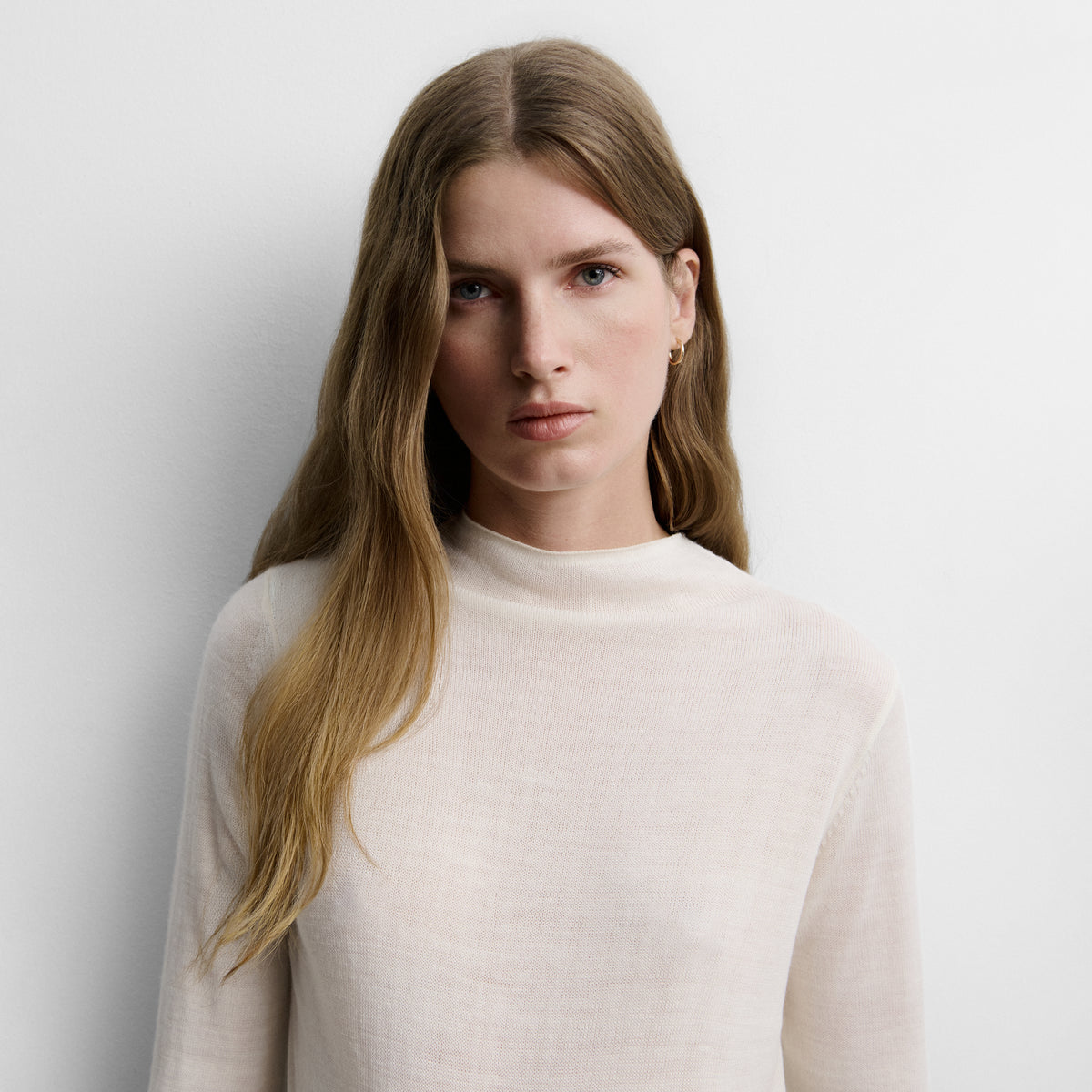 Pull en grosse maille à poignets
