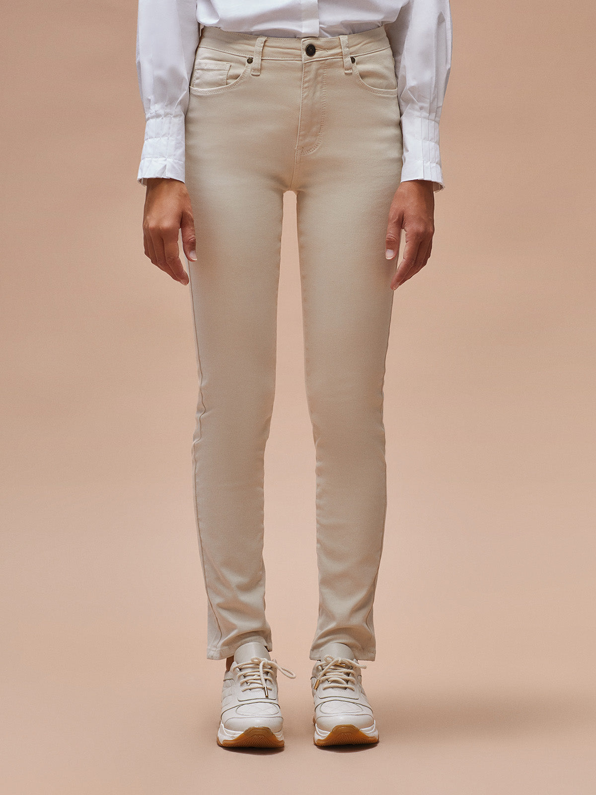 Pantalón pitillo algodón