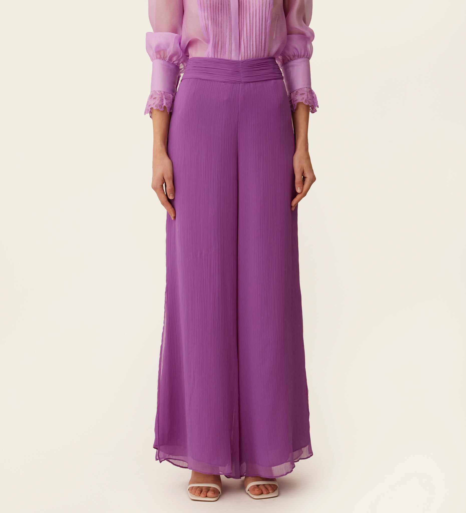 Chiffon palazzo pants