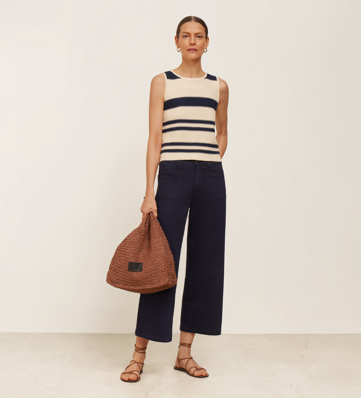 Striped knit top