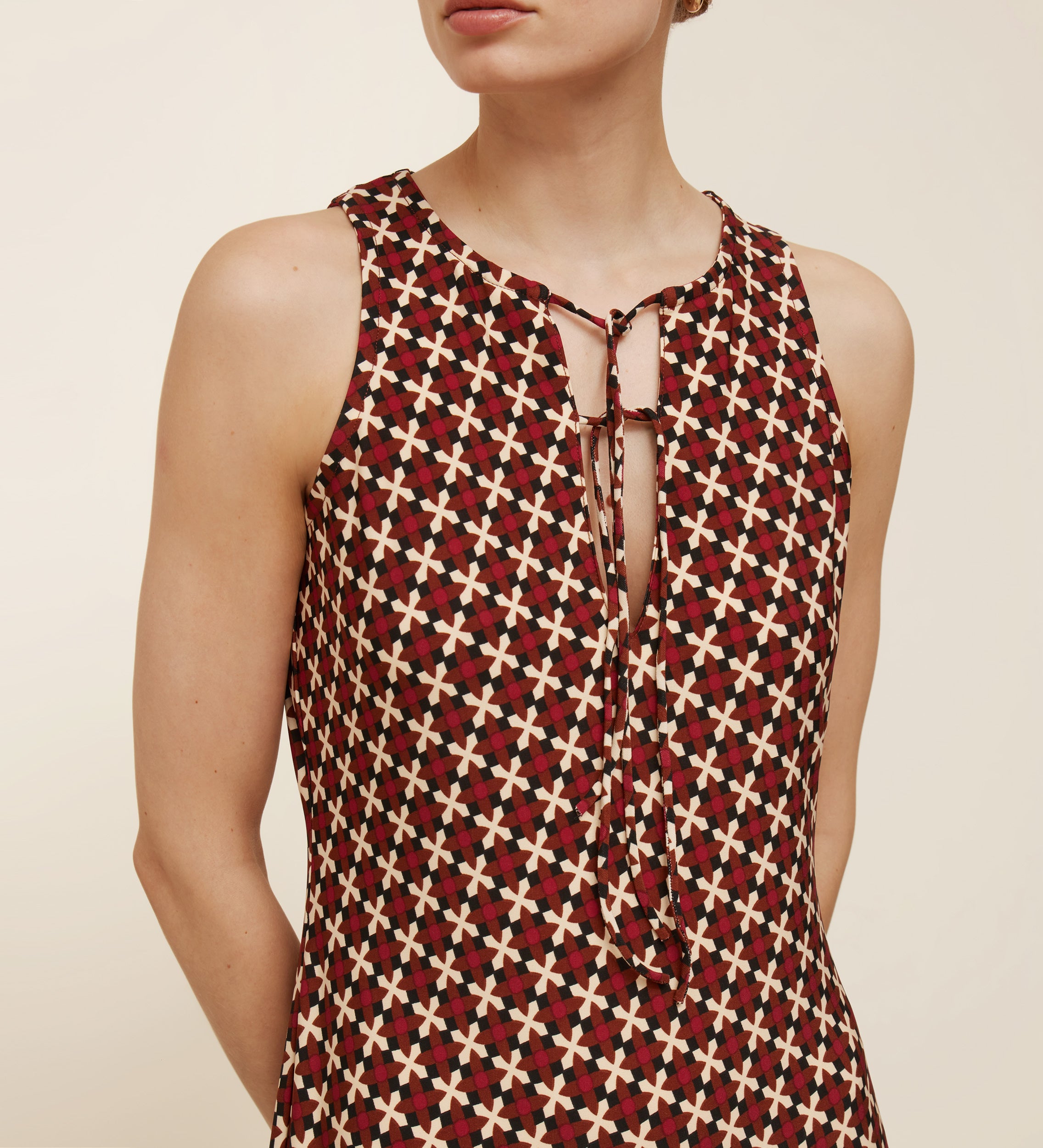Vestido punto estampado